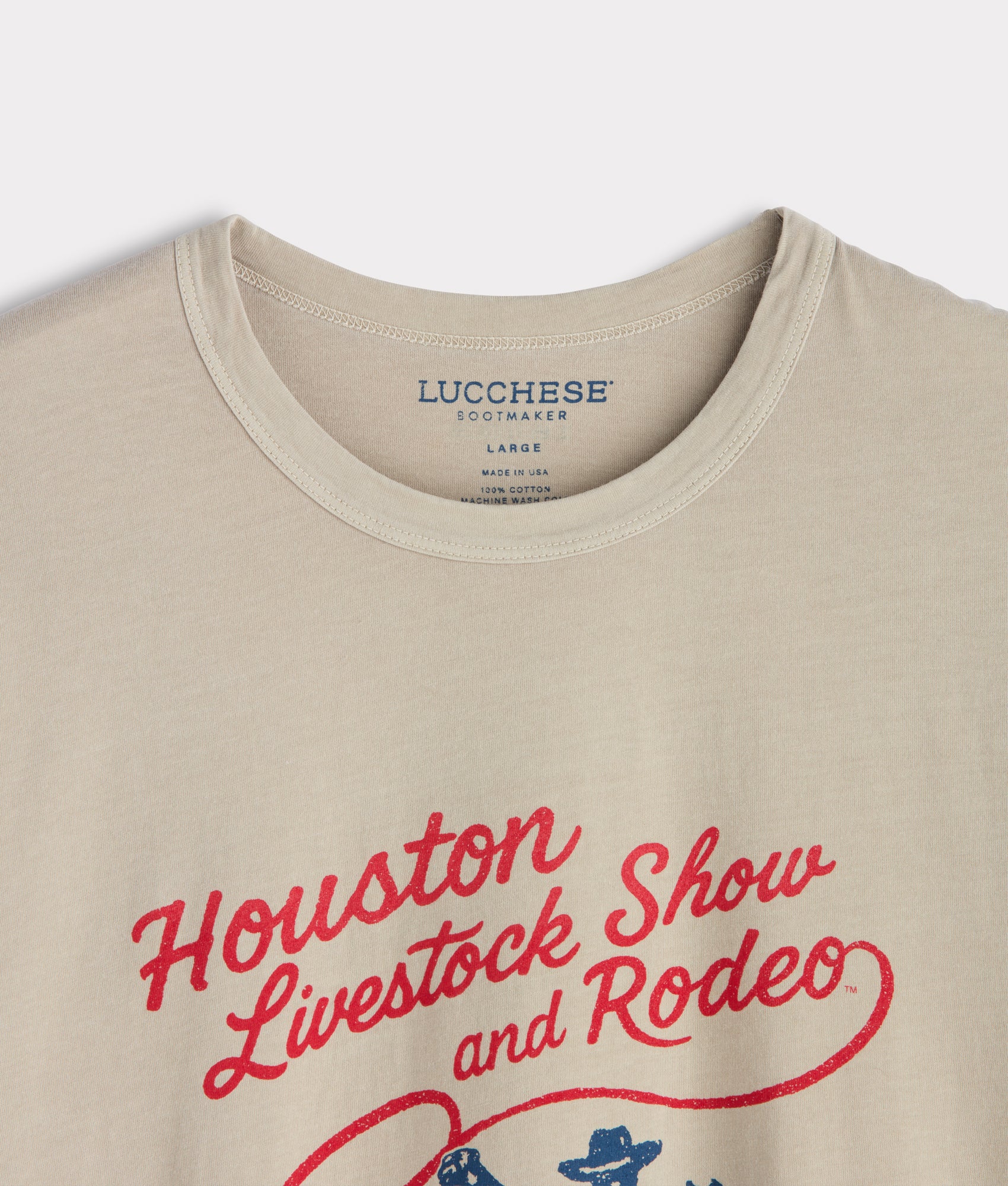 Lasso Houston Rodeo Tee :: Sand - Image 5