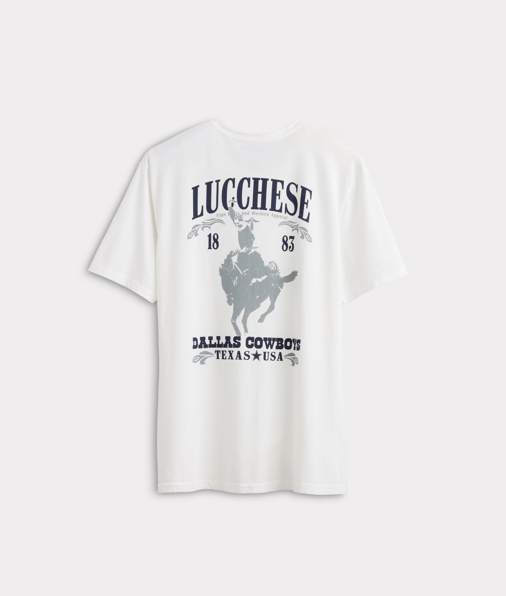 Retro Cowboys Tee :: White - Image 3