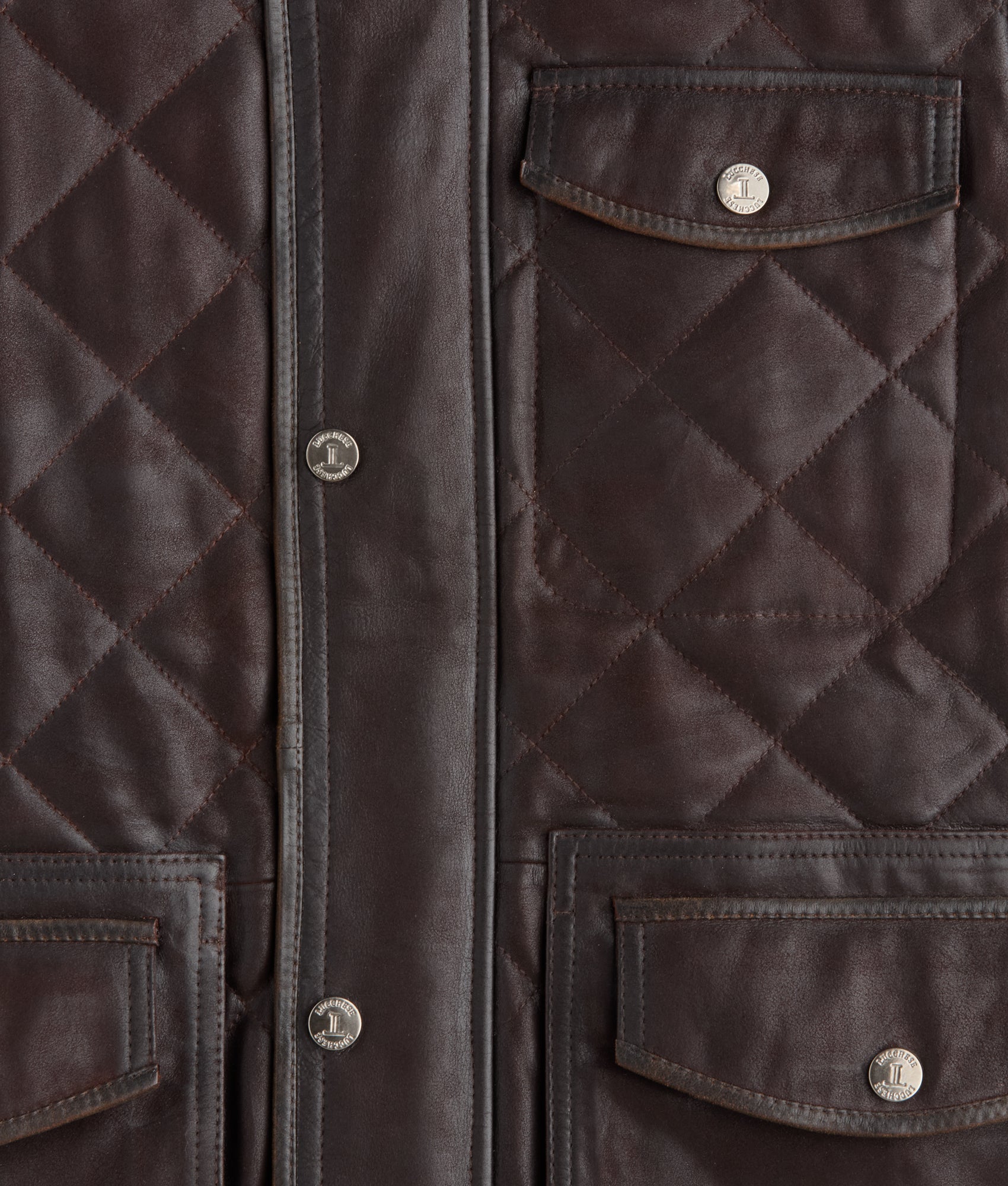 Vail Quilted Leather Vest :: Espresso - Image 6
