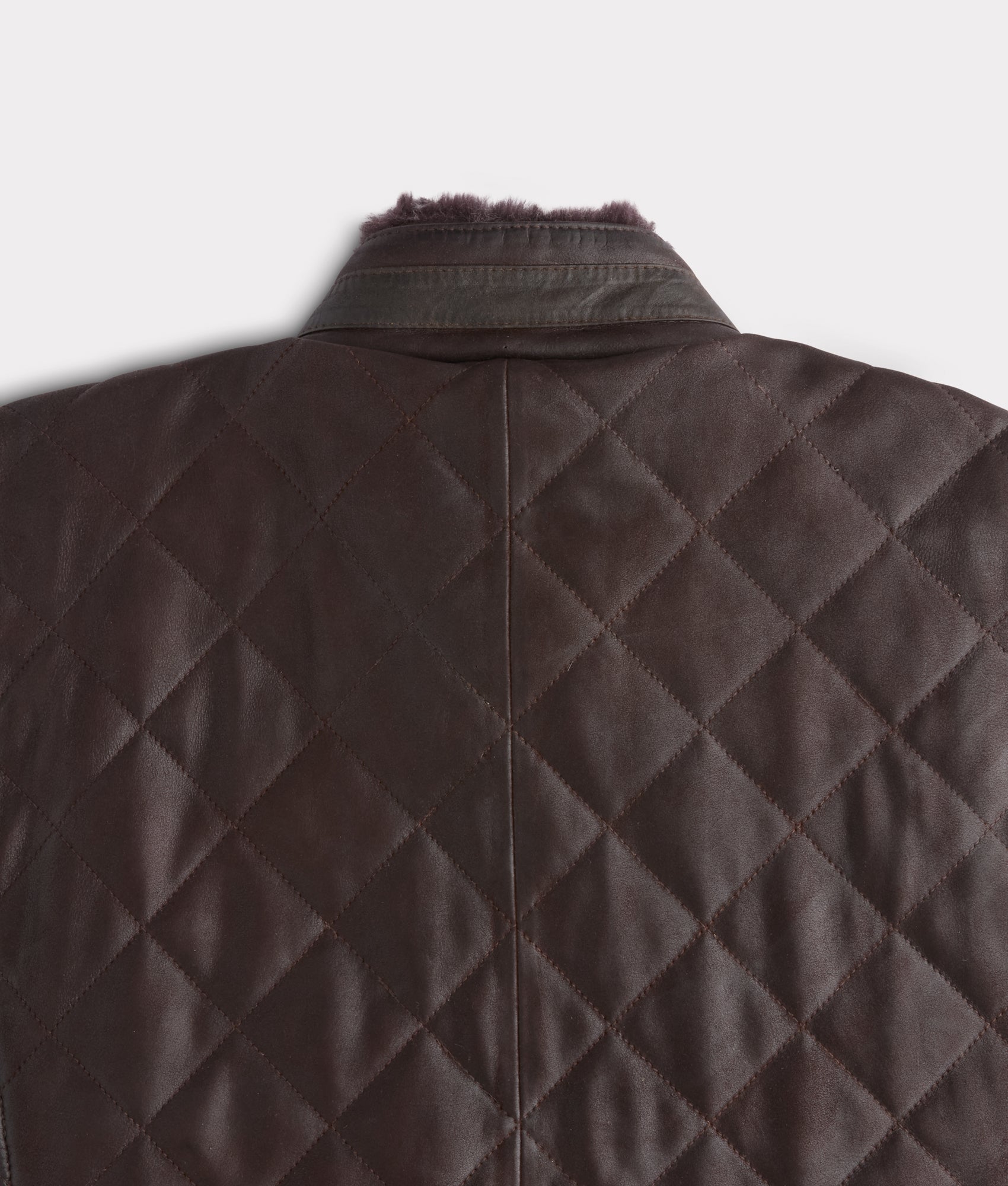 Vail Quilted Leather Vest :: Espresso - Image 3