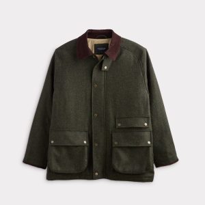 Charles Shetland Wool Jacket :: Forest Green