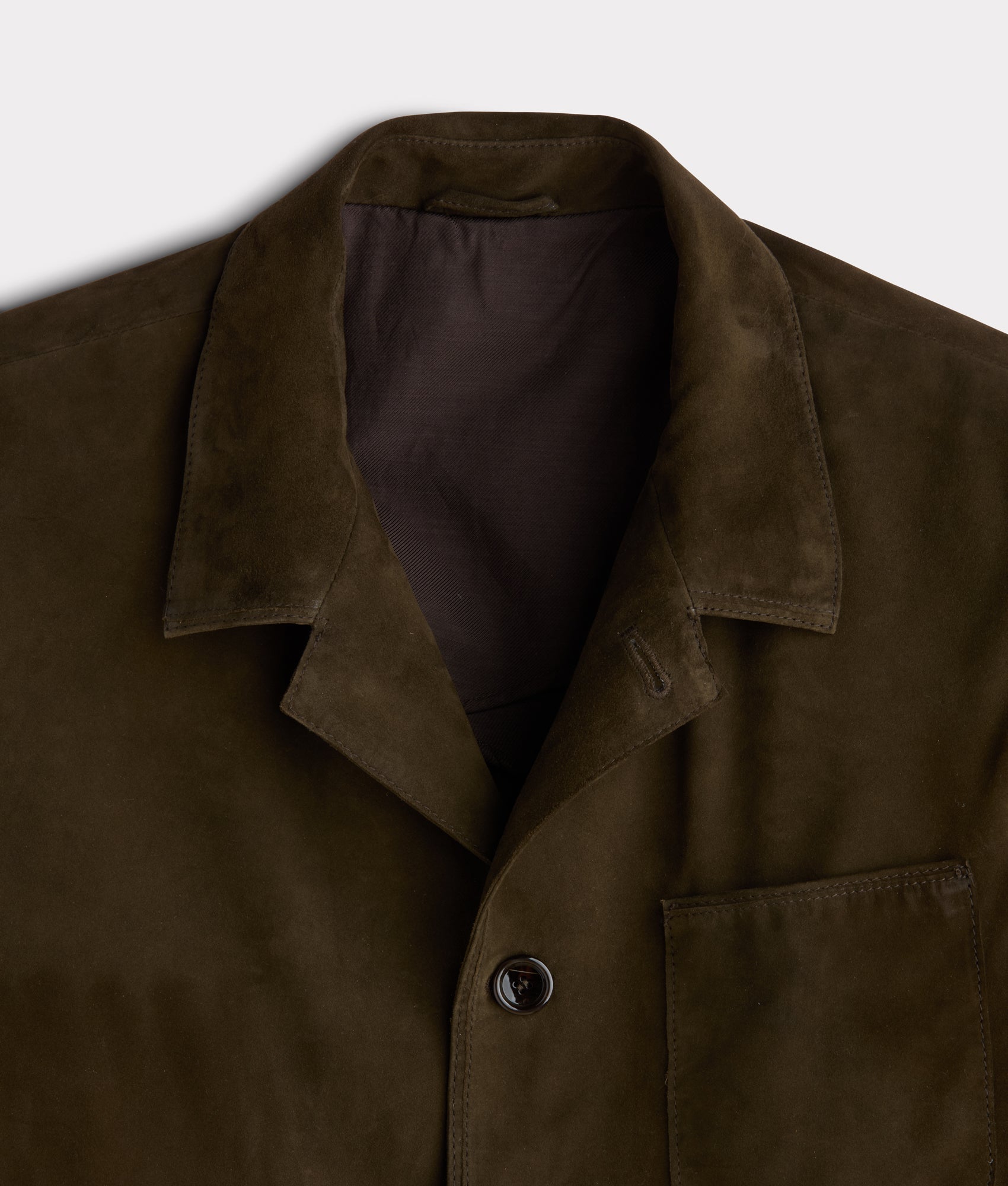 Hogan Suede Blazer :: Olive - Image 4