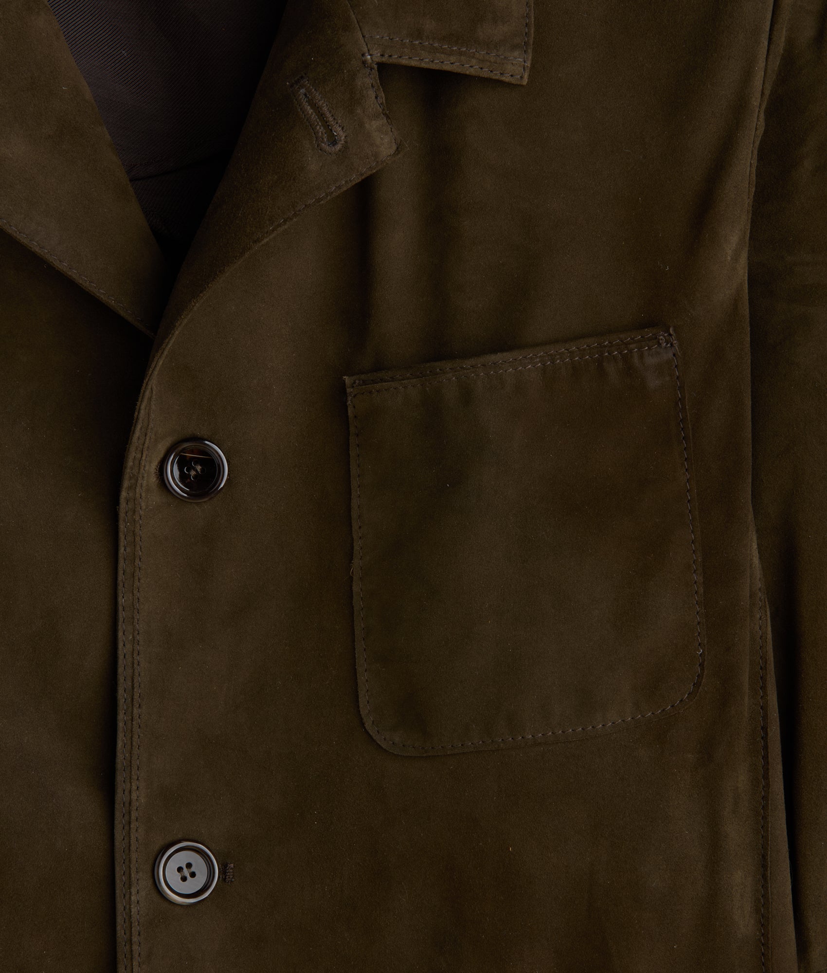 Hogan Suede Blazer :: Olive - Image 8