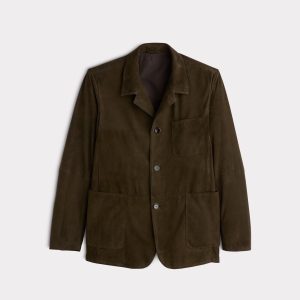 Hogan Suede Blazer :: Olive