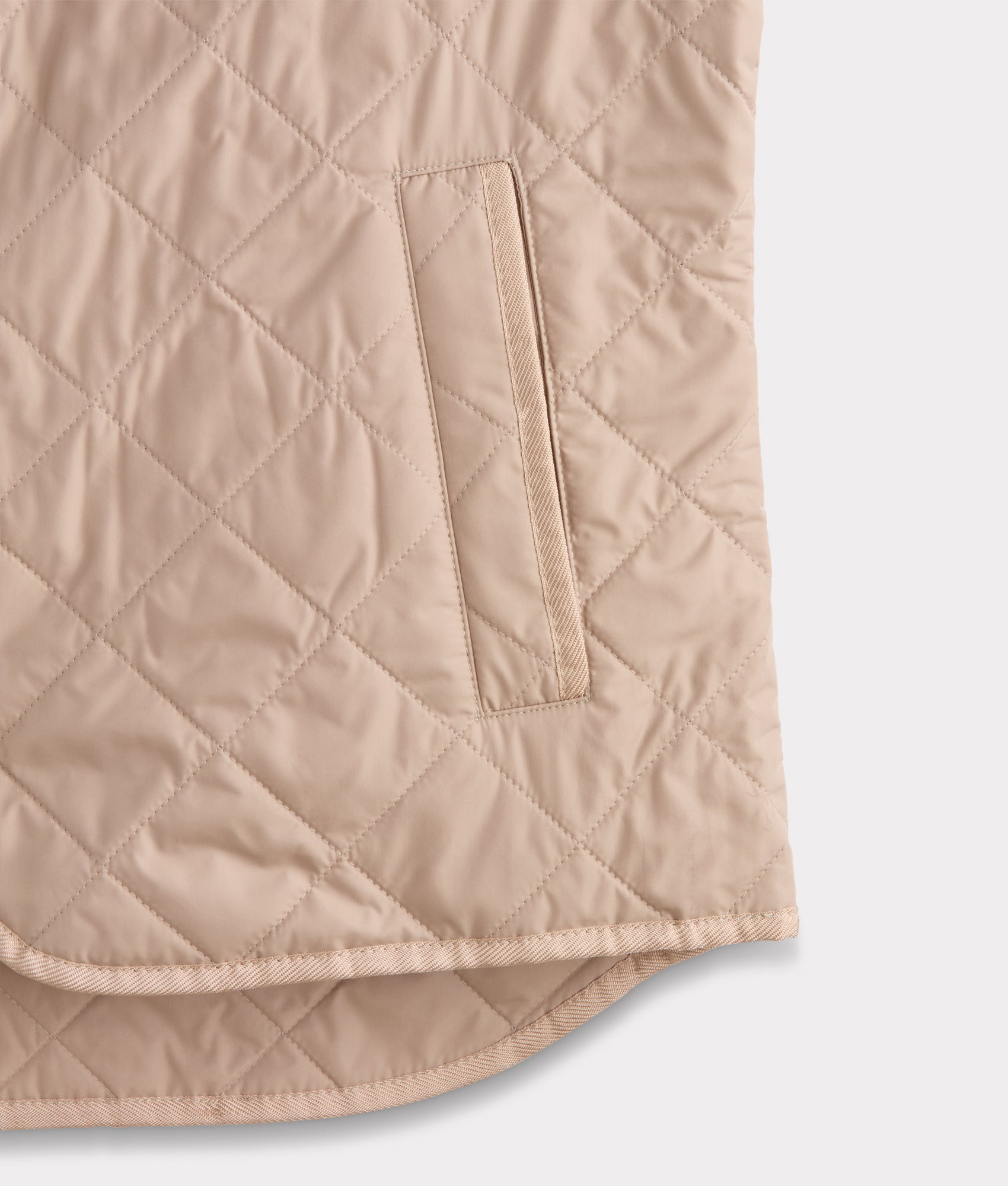 Jameson Quilted Vest :: Khaki - Image 7