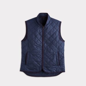 Jameson Quilted Vest :: Navy