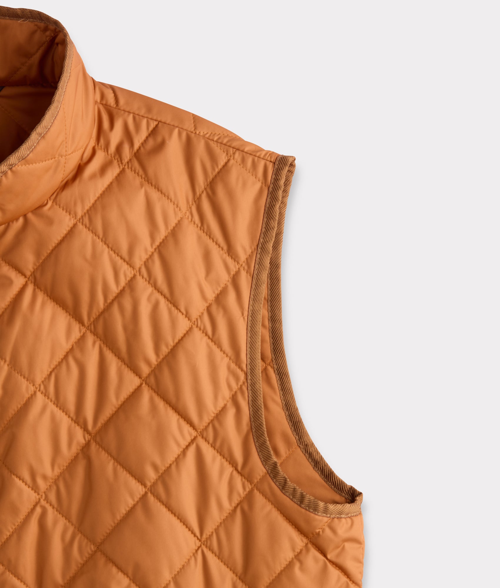 Jameson Quilted Vest :: Orange - Image 4