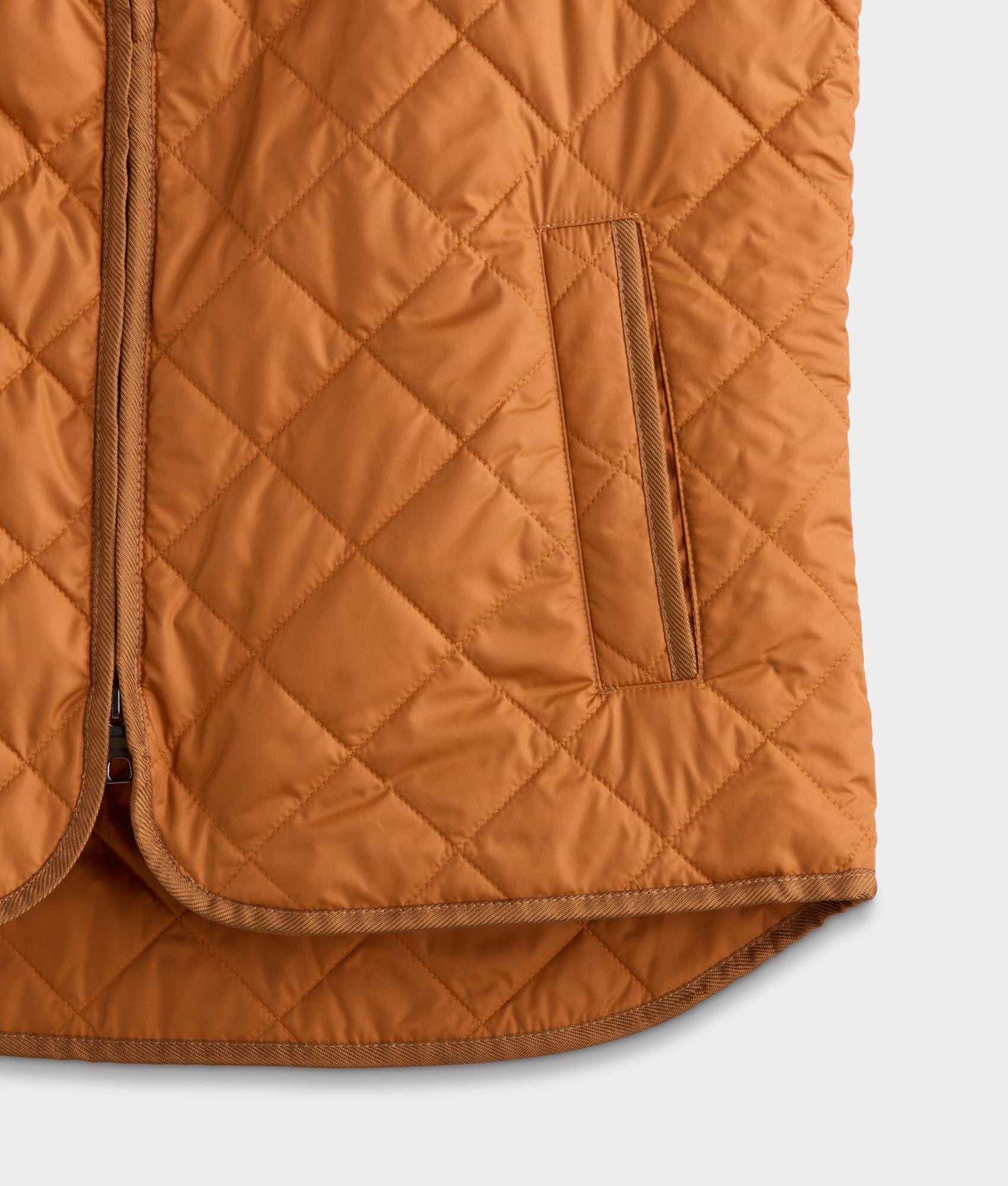 Jameson Quilted Vest :: Orange - Image 8
