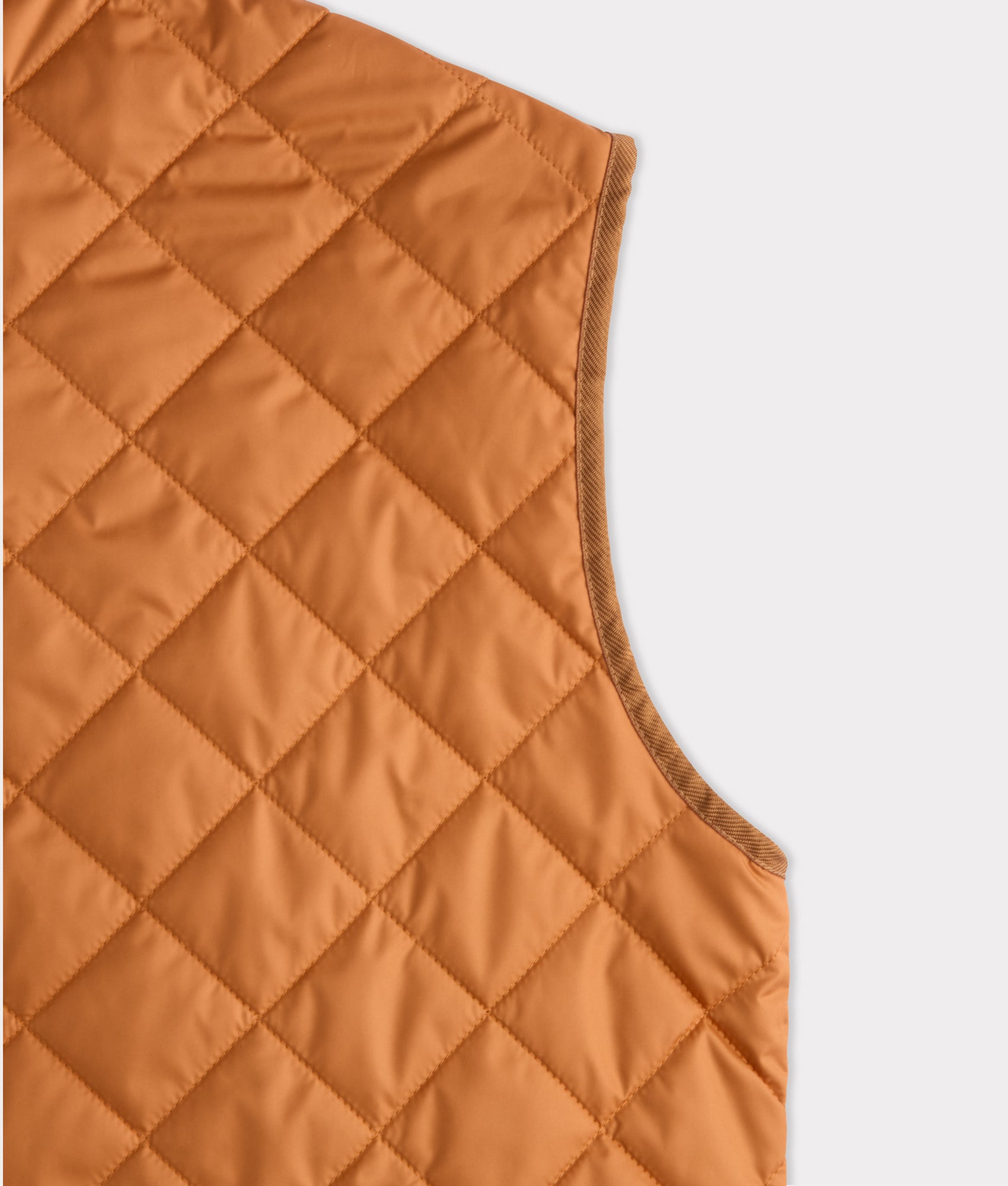 Jameson Quilted Vest :: Orange - Image 9