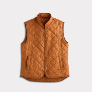Jameson Quilted Vest :: Orange