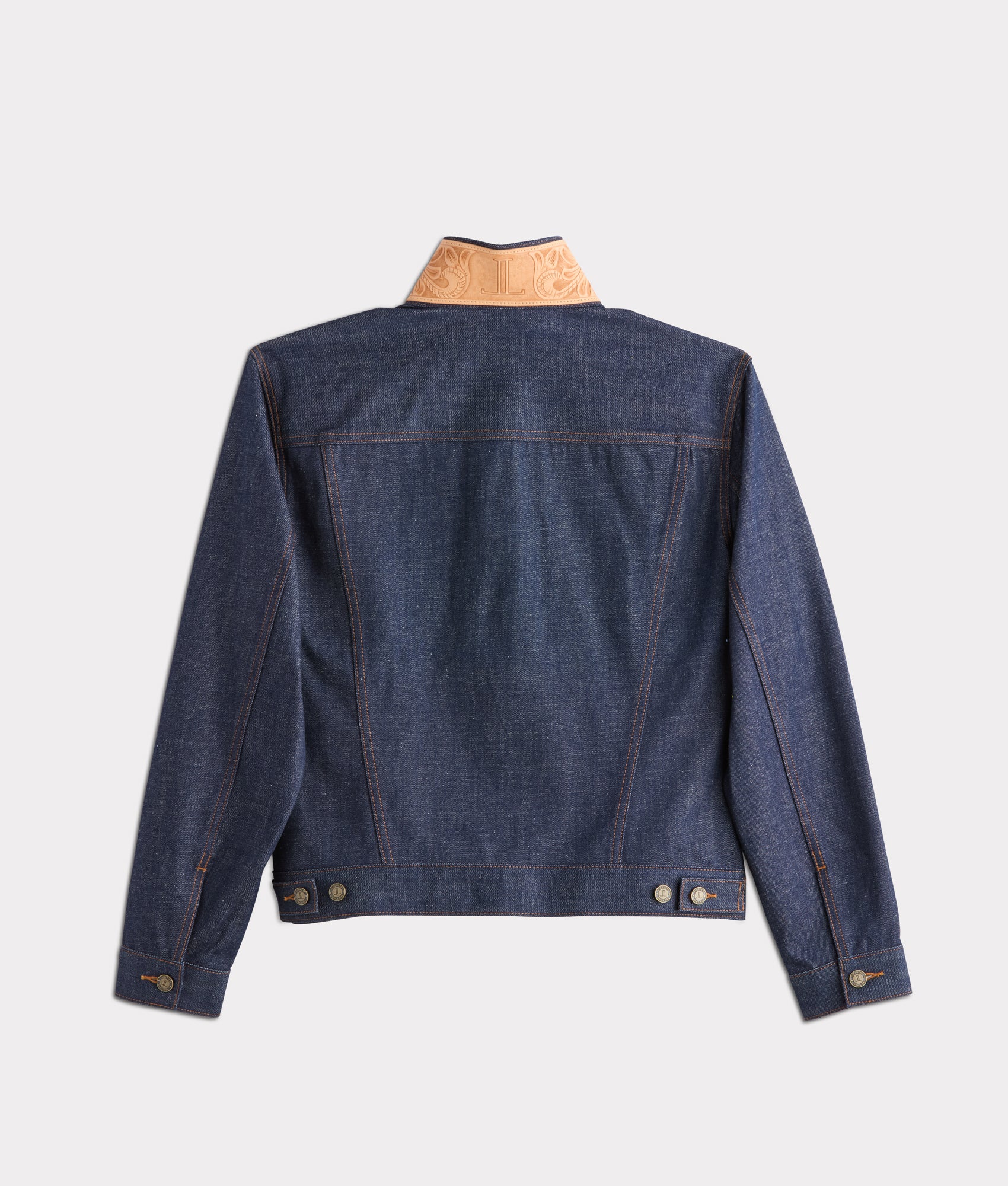 Vernon Hand-Tooled Denim Jacket :: River - Image 4
