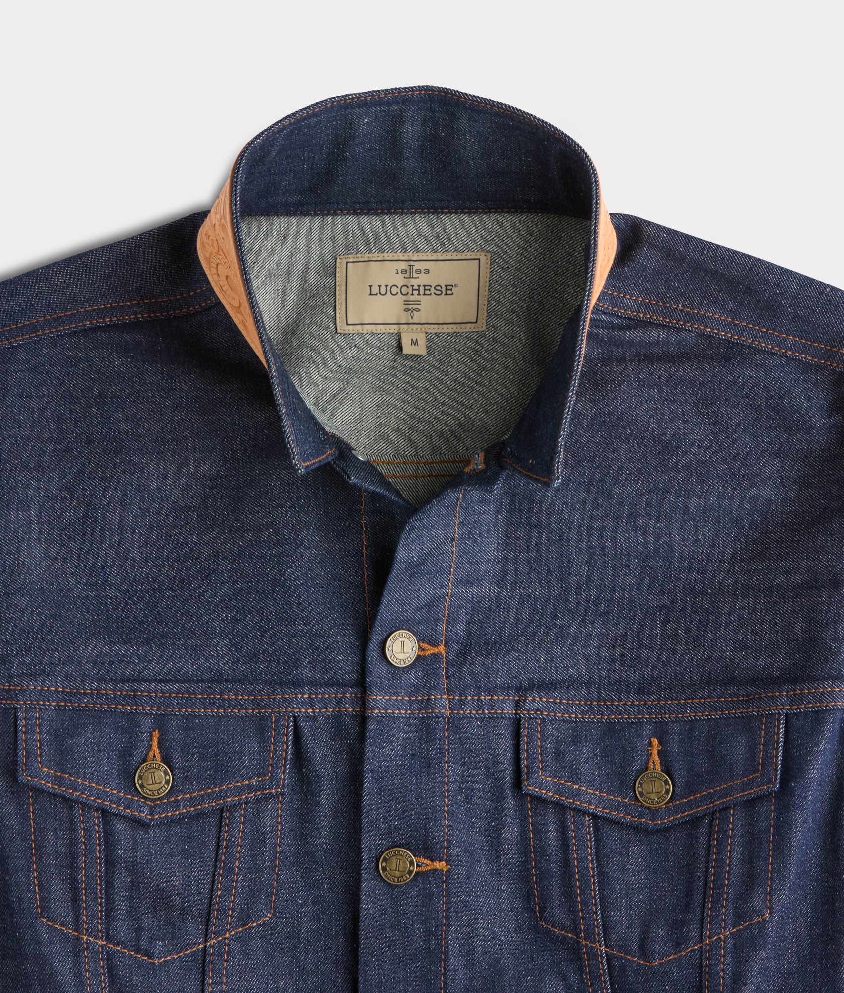 Vernon Hand-Tooled Denim Jacket :: River - Image 6