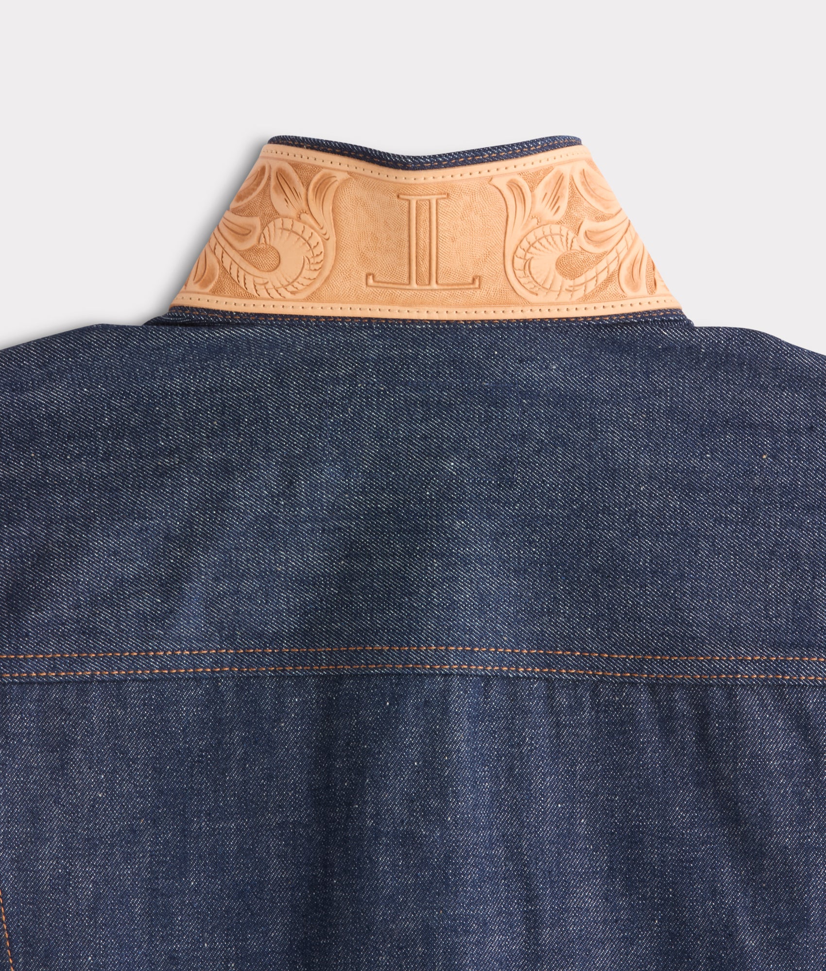 Vernon Hand-Tooled Denim Jacket :: River - Image 5