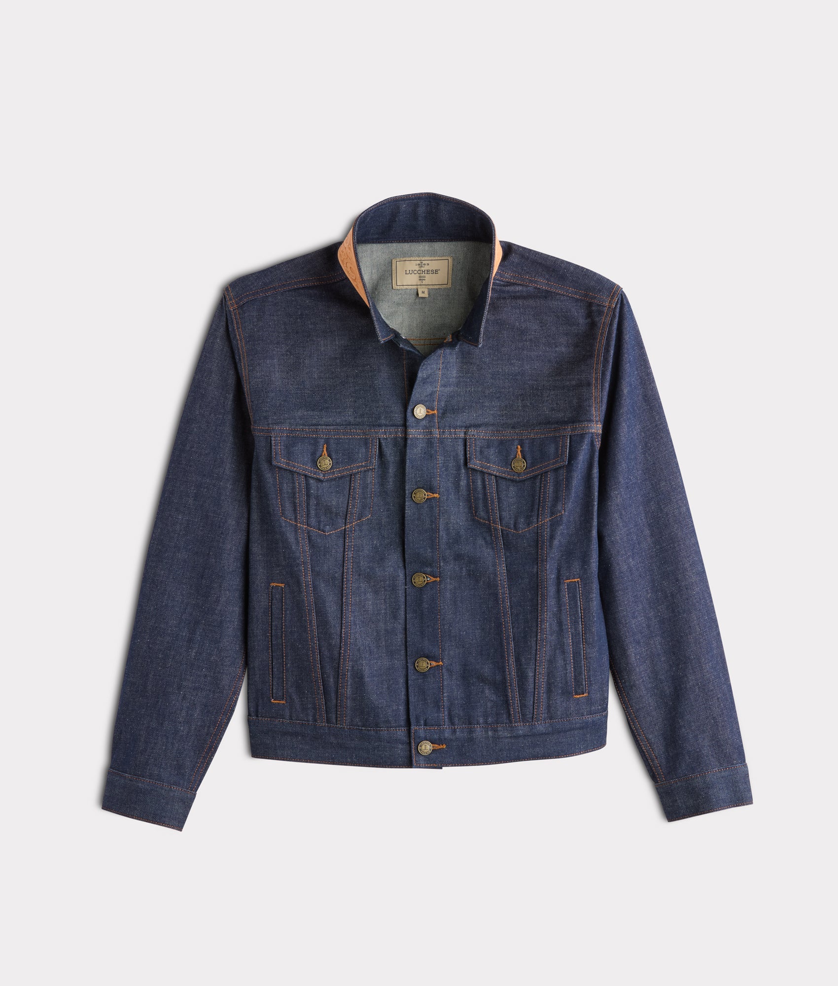 Vernon Hand-Tooled Denim Jacket :: River