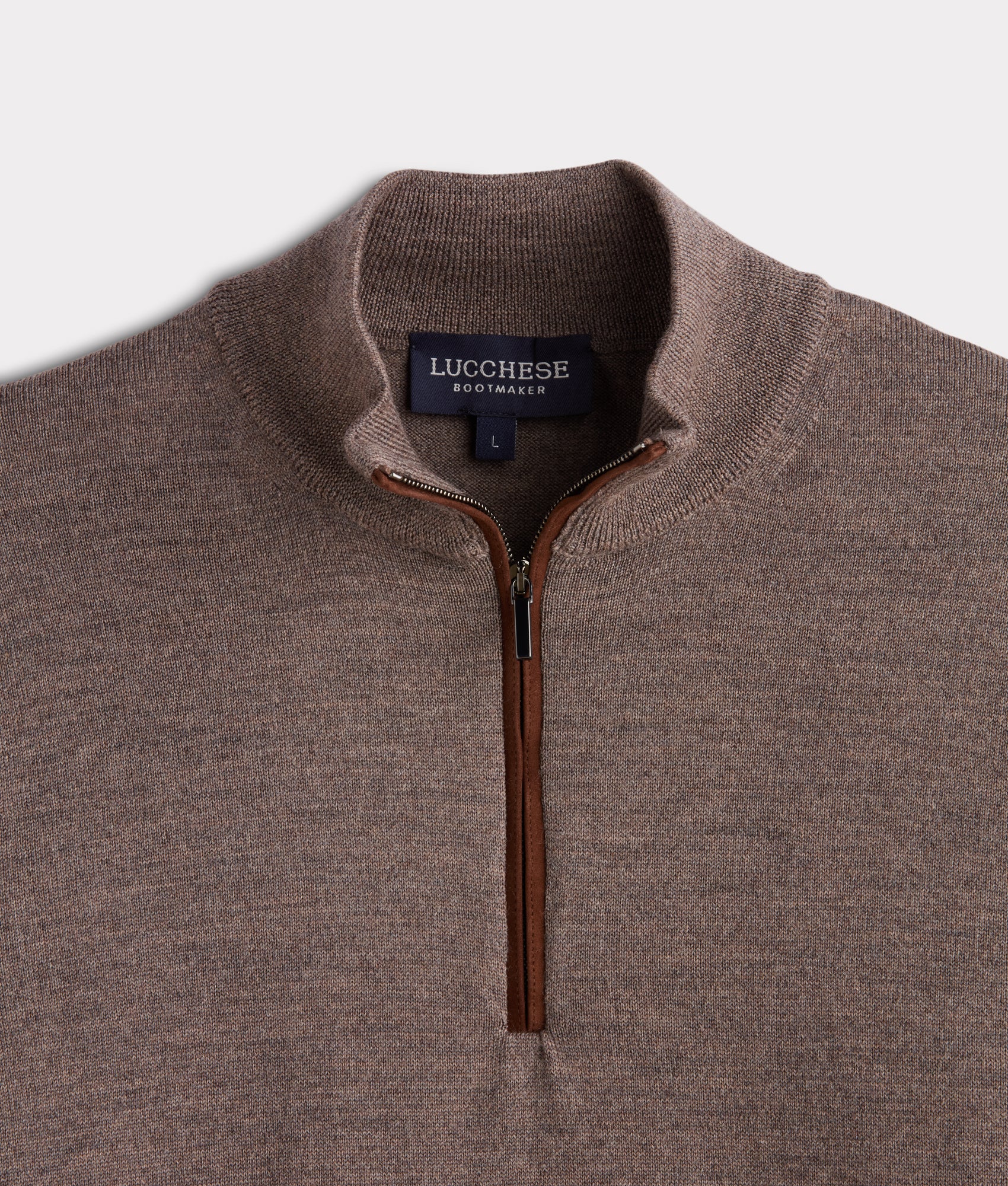 Timothy Quarter Zip :: Brown - Image 5