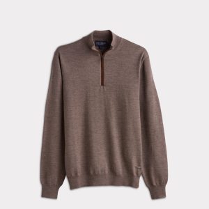 Timothy Quarter Zip :: Brown