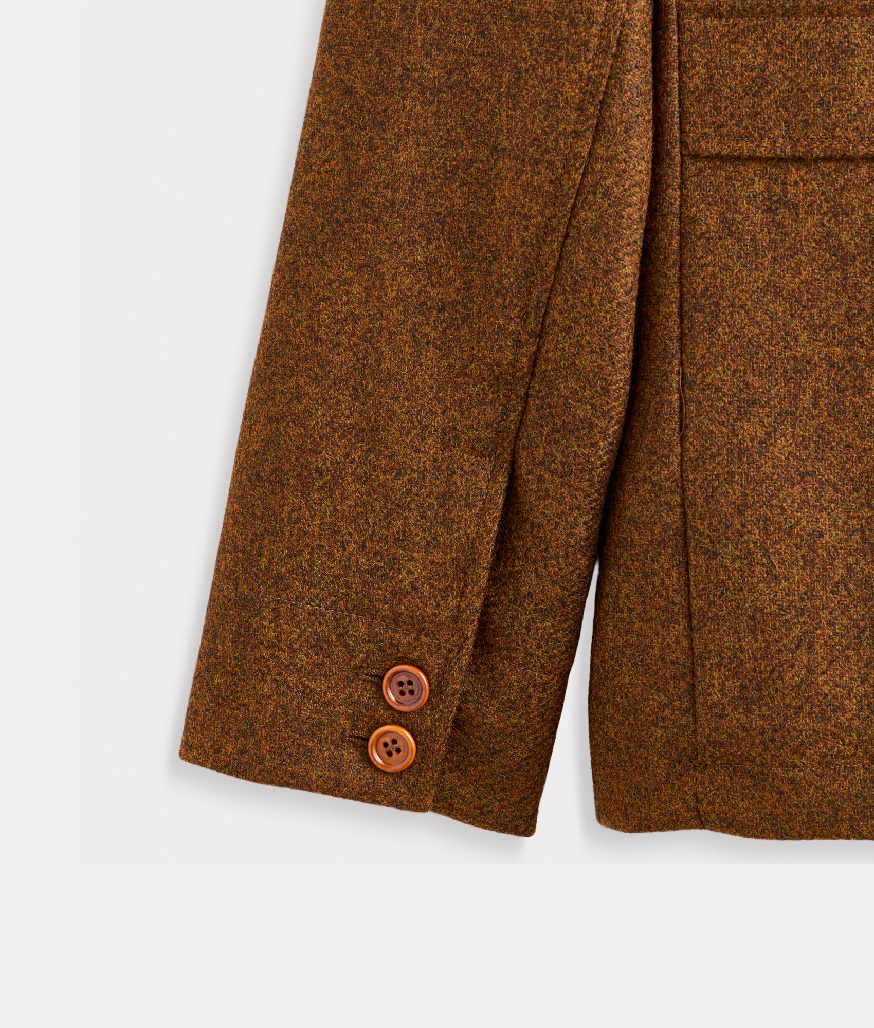 Andrew Shetland Wool Jacket :: Brown - Image 3