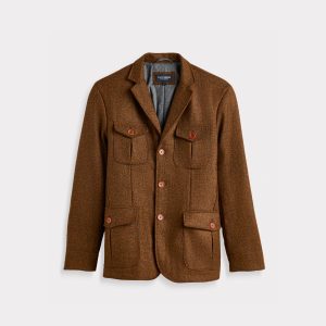 Andrew Shetland Wool Jacket :: Brown