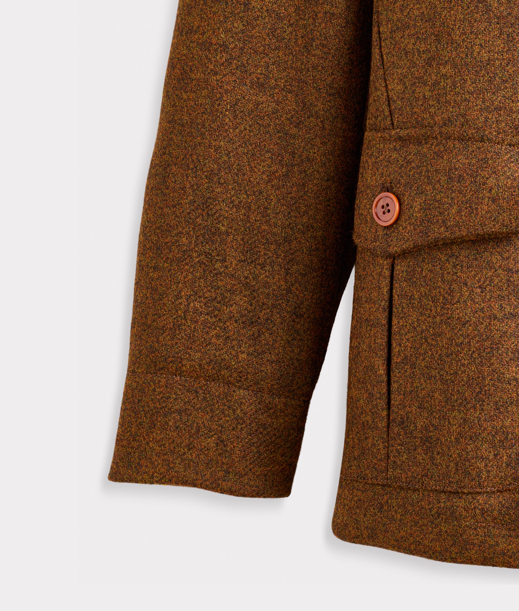 Andrew Shetland Wool Jacket :: Brown - Image 6