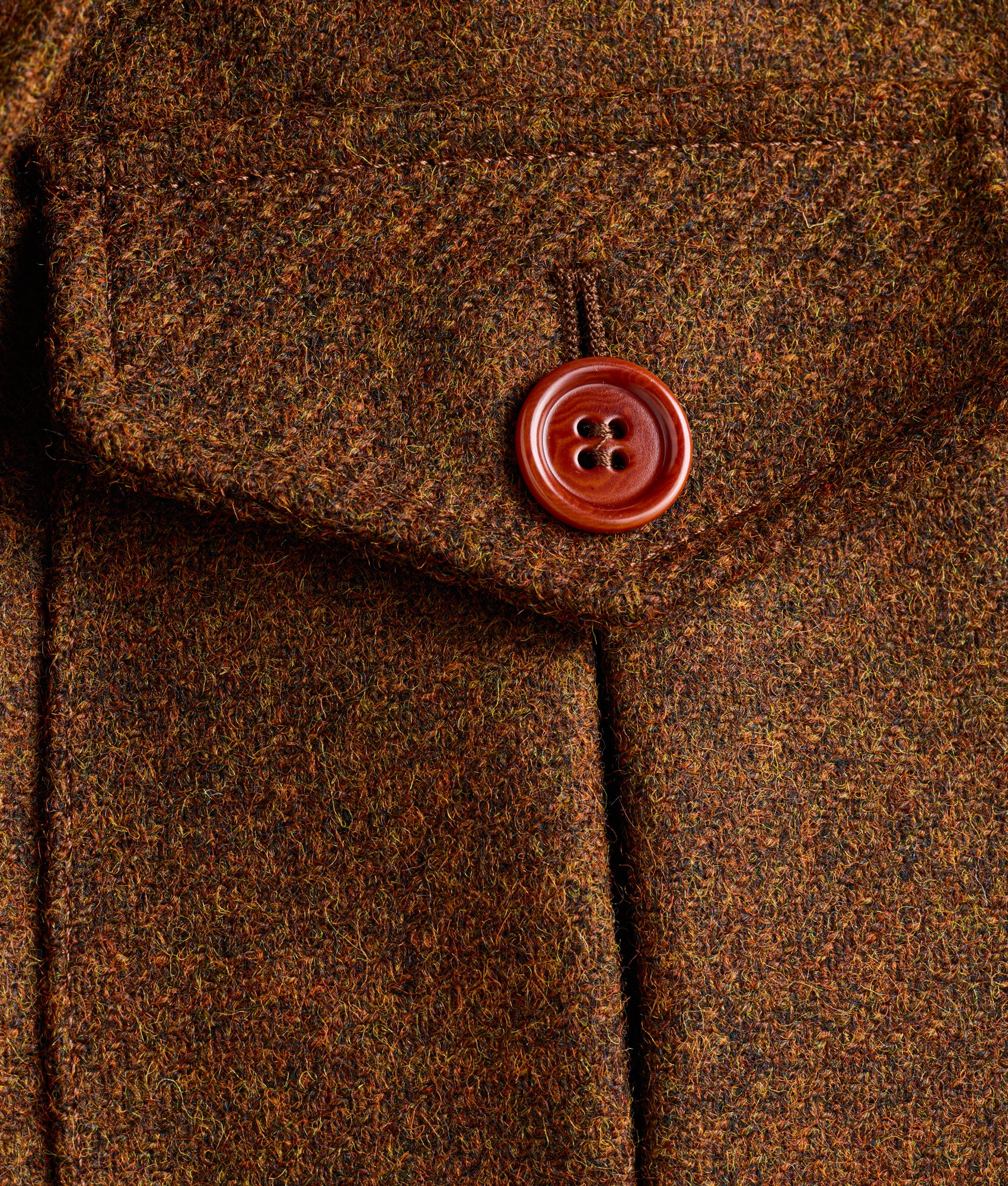 Andrew Shetland Wool Jacket :: Brown - Image 5