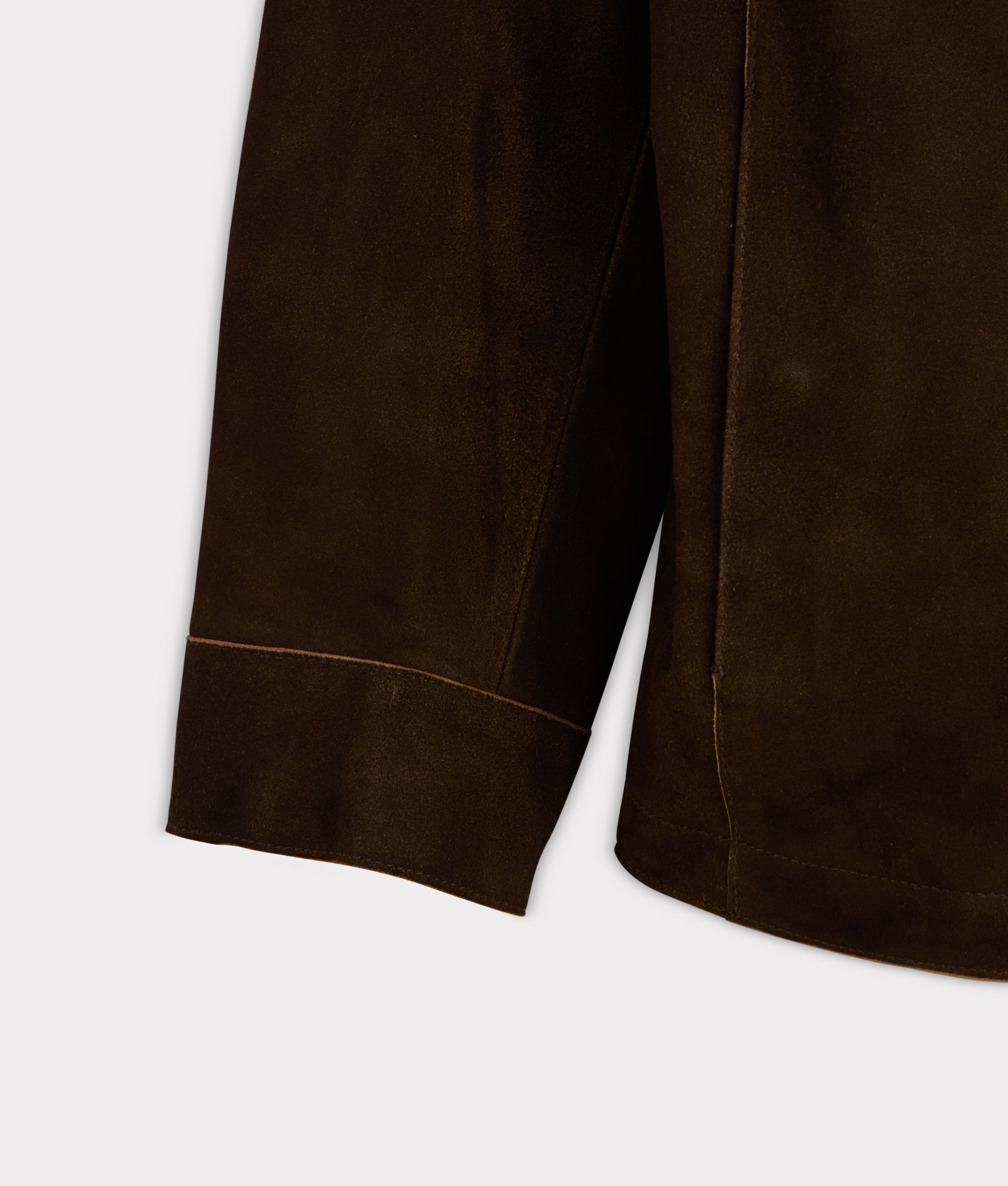 Walker Jacket With Leather Collar :: Brown - Image 6