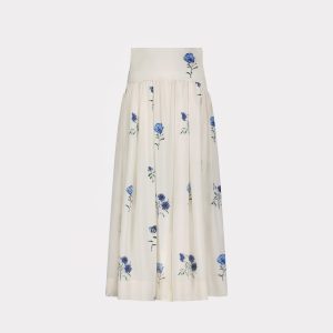 Lela Rose x Lucchese Blue Jay :: Blue + Cream