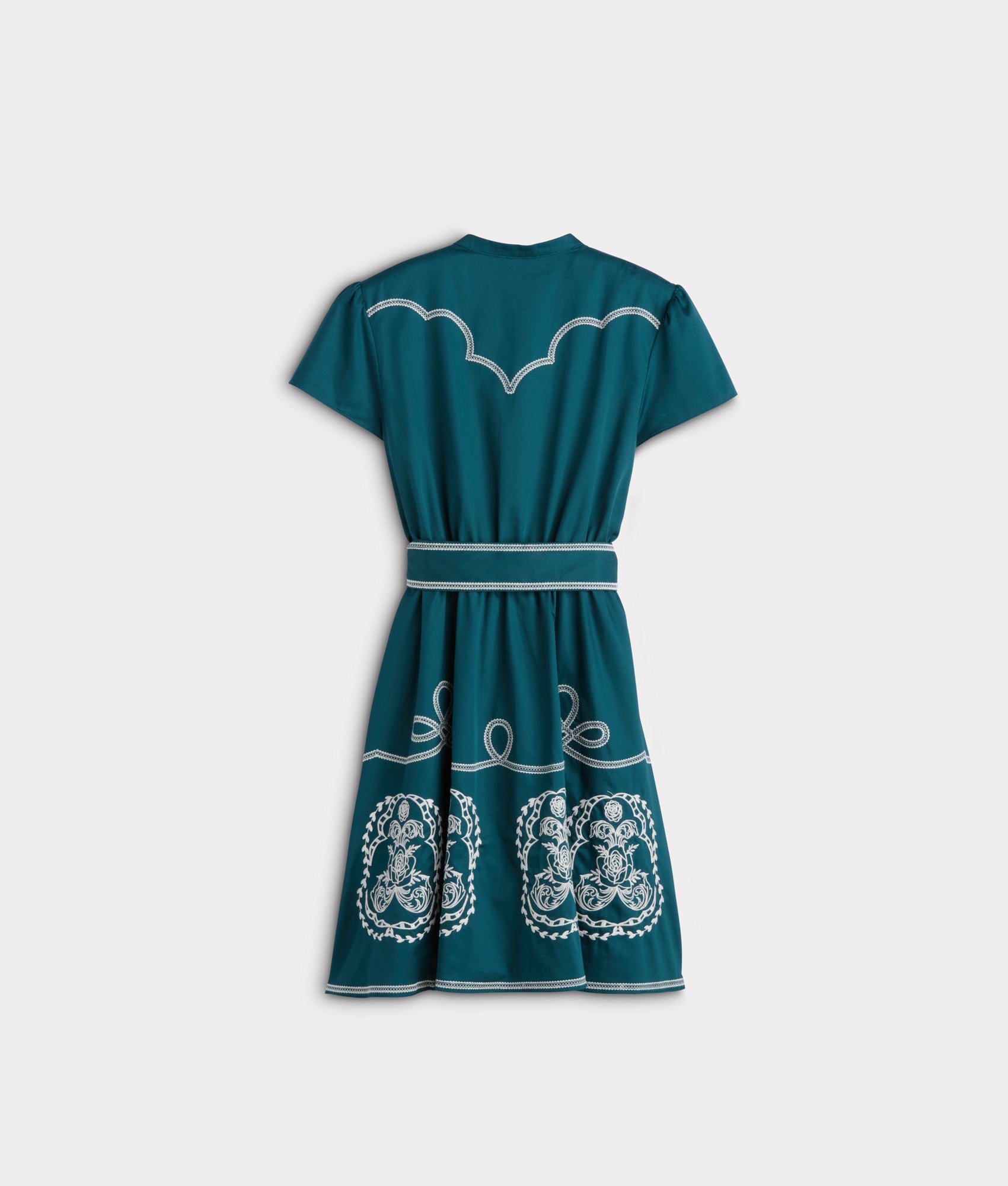 Cassidy Flutter Dress :: Ocean - Image 7