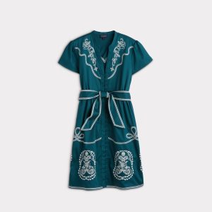 Cassidy Flutter Dress :: Ocean