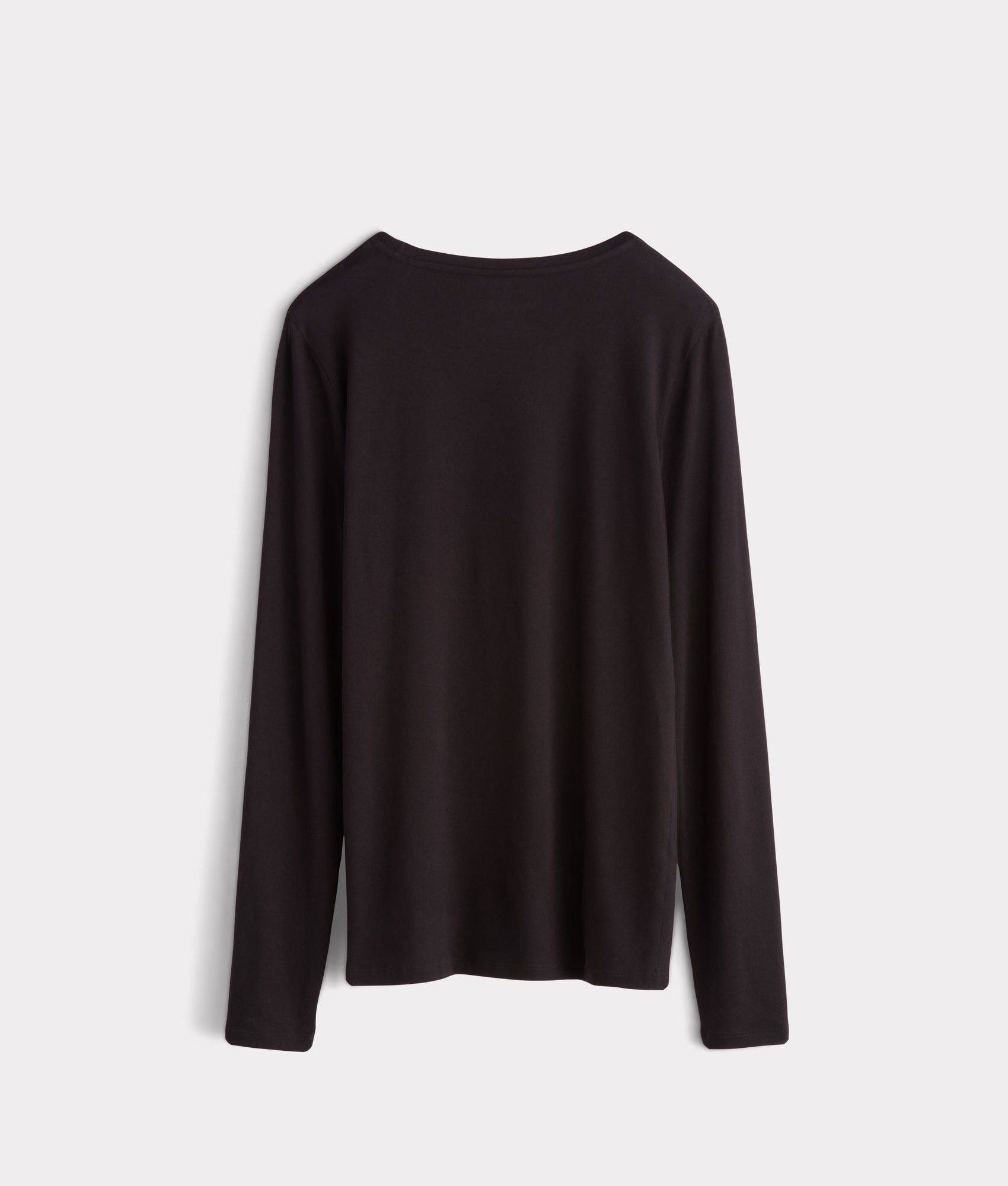 Long Sleeve Soft Touch Tee :: Black - Image 3