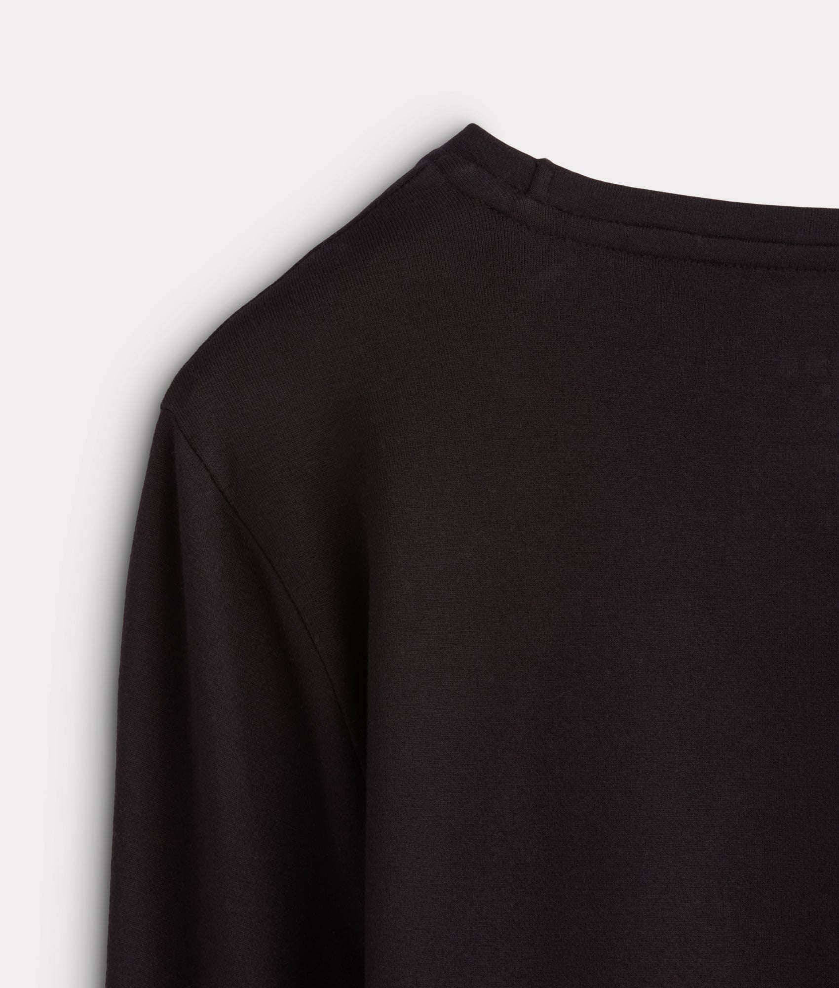 Long Sleeve Soft Touch Tee :: Black - Image 5