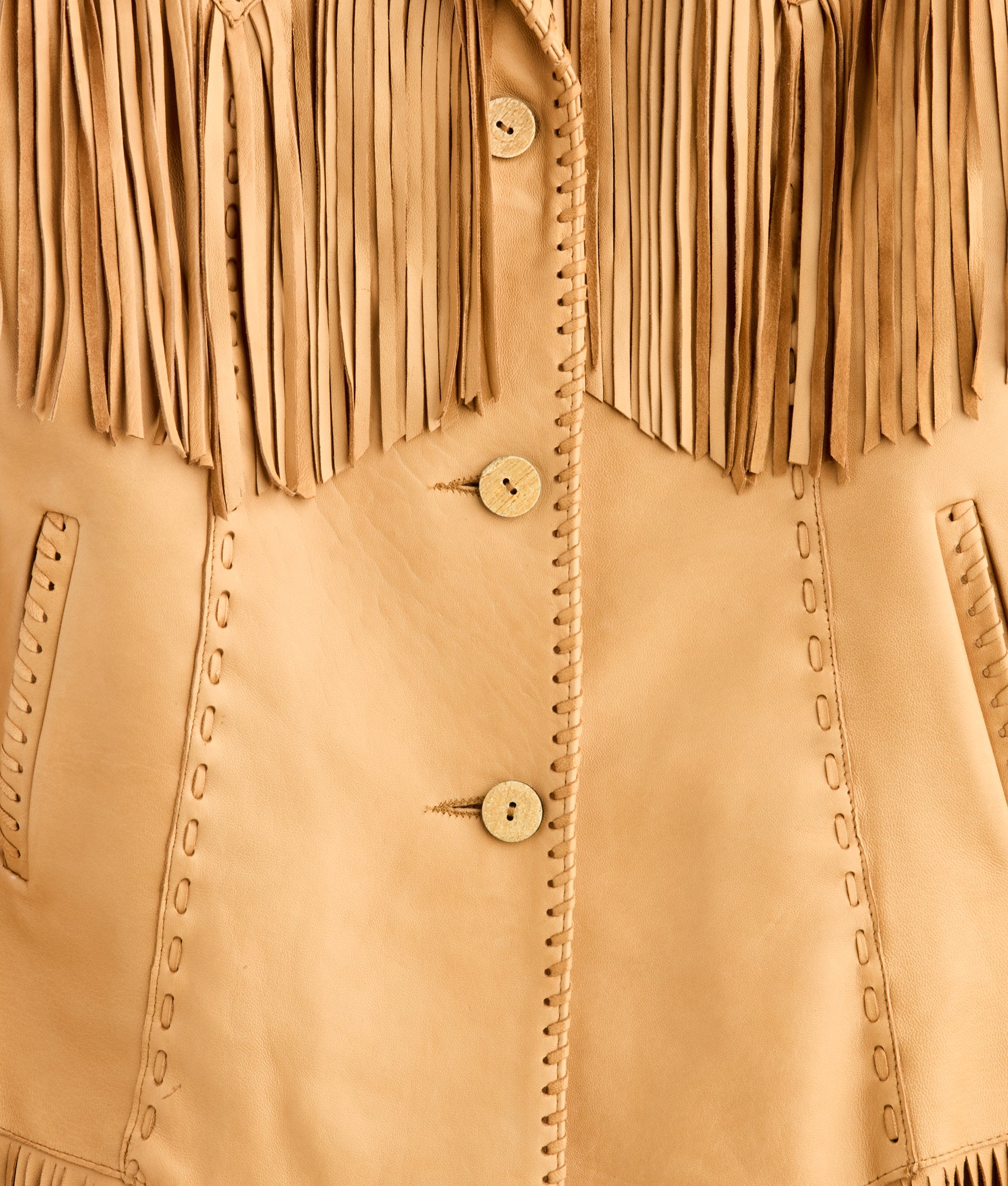 Tallulah Fringe Jacket :: Saddle Tan - Image 7