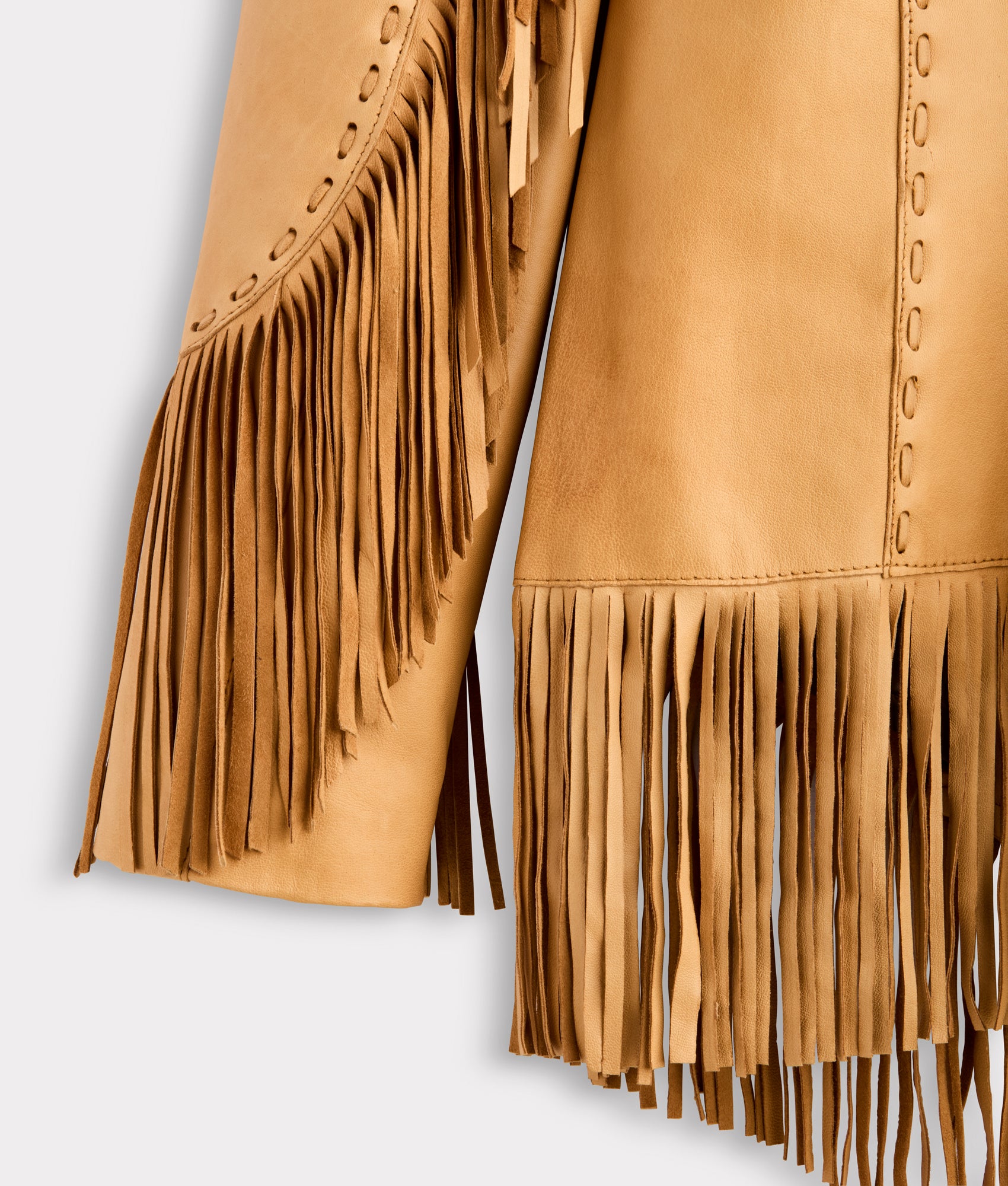 Tallulah Fringe Jacket :: Saddle Tan - Image 10