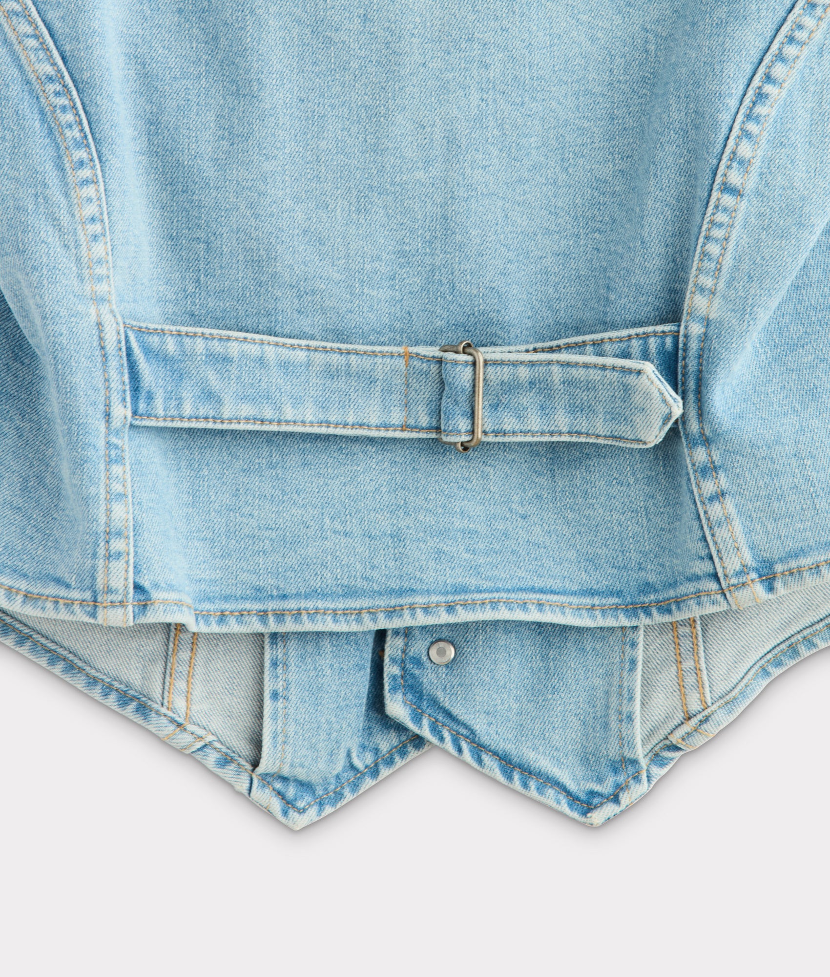 Riley Denim Vest :: Desert Sky Blue - Image 7