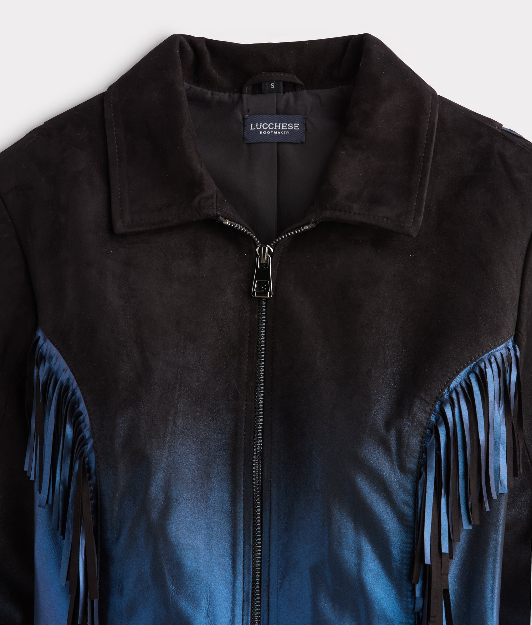 Nightfall Fringe Jacket :: Black/Blue - Image 3