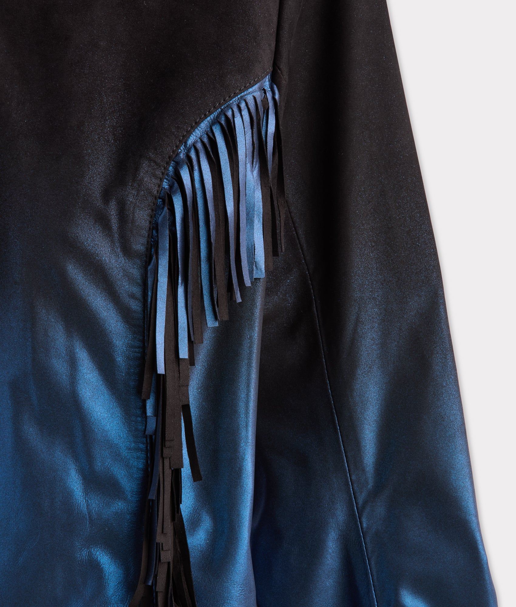 Nightfall Fringe Jacket :: Black/Blue - Image 5