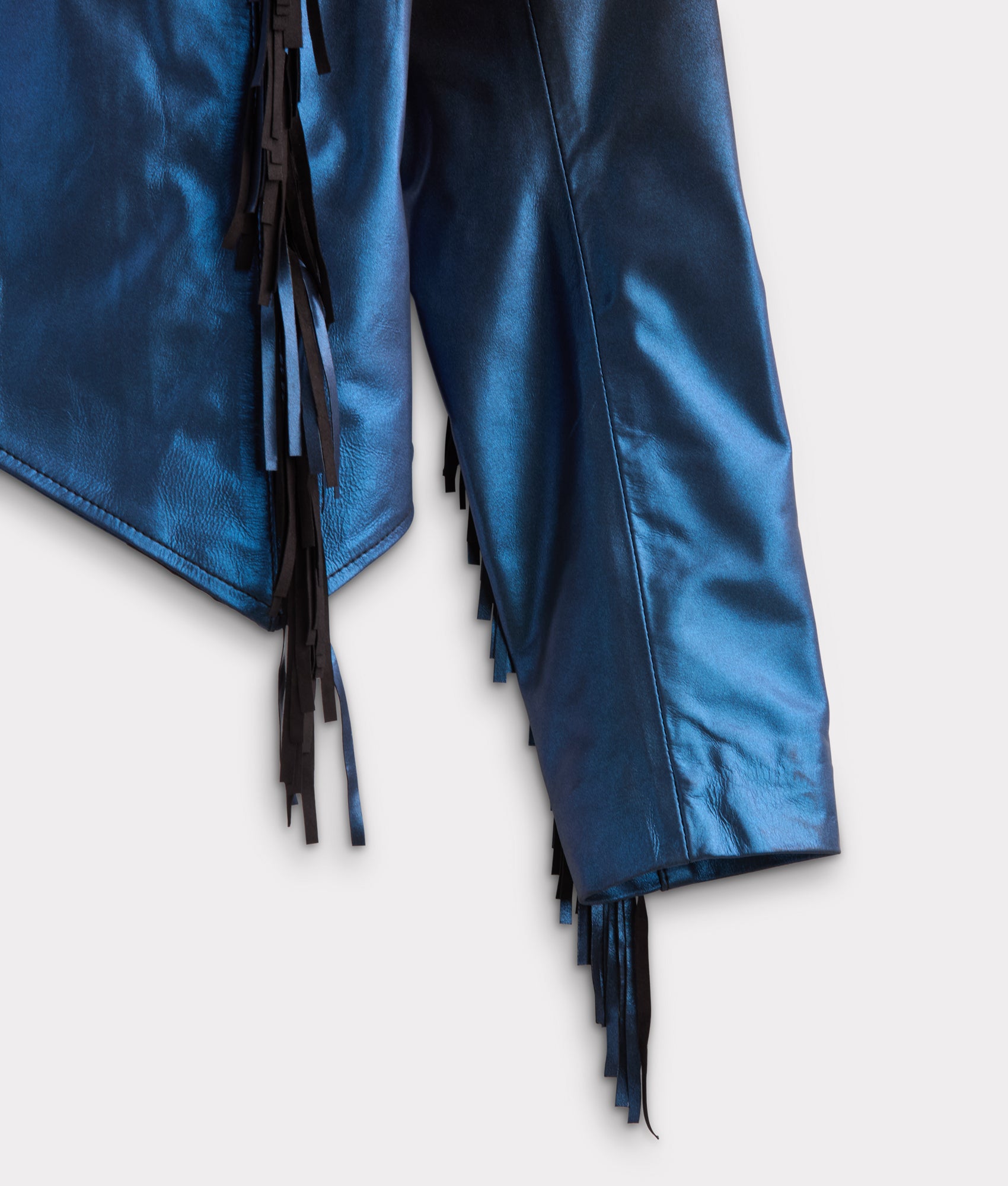 Nightfall Fringe Jacket :: Black/Blue - Image 7