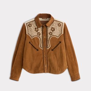 Grace Suede Shacket :: Camel