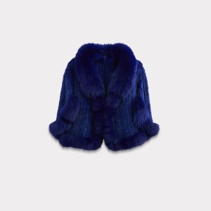 Royale Fur Cape :: Royal Blue