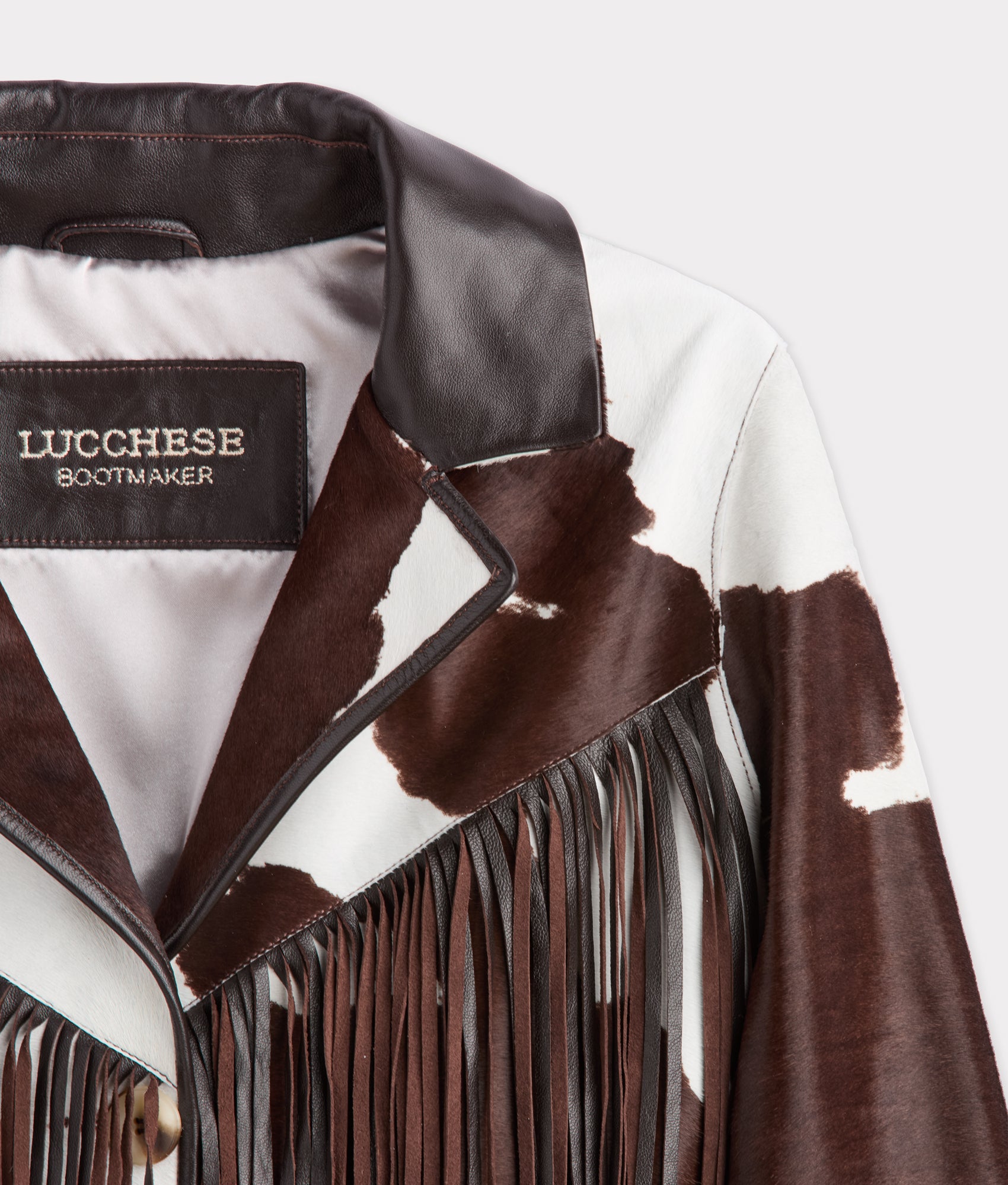 Harper Fringe Jacket :: Brown Mix - Image 3