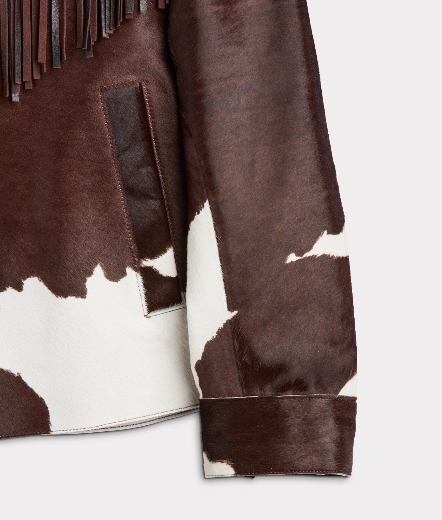 Harper Fringe Jacket :: Brown Mix - Image 7
