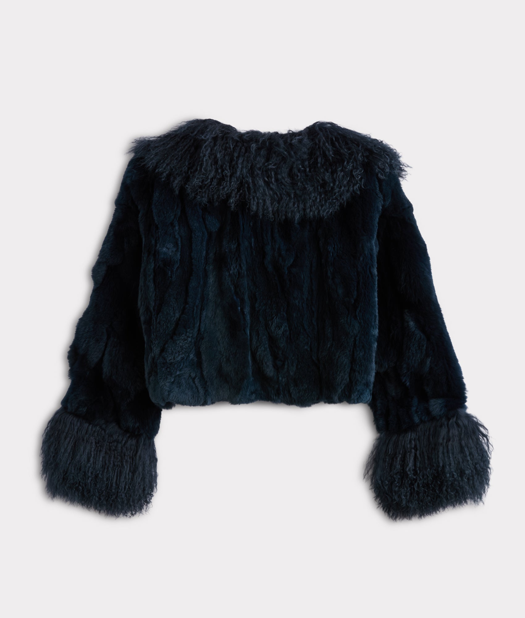 Melbourn Fur Jacket :: Turquoise - Image 3
