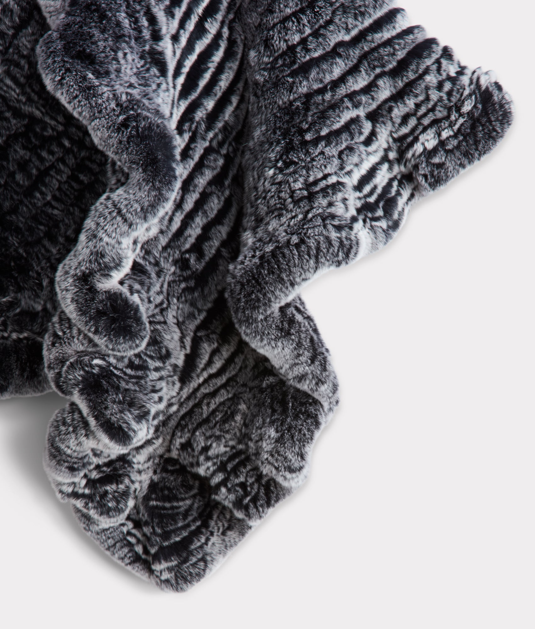 Ashley Fur Poncho :: Black - Image 6