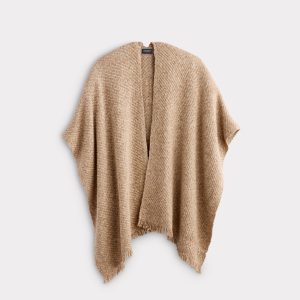 Ava Short Cape :: Light Brown