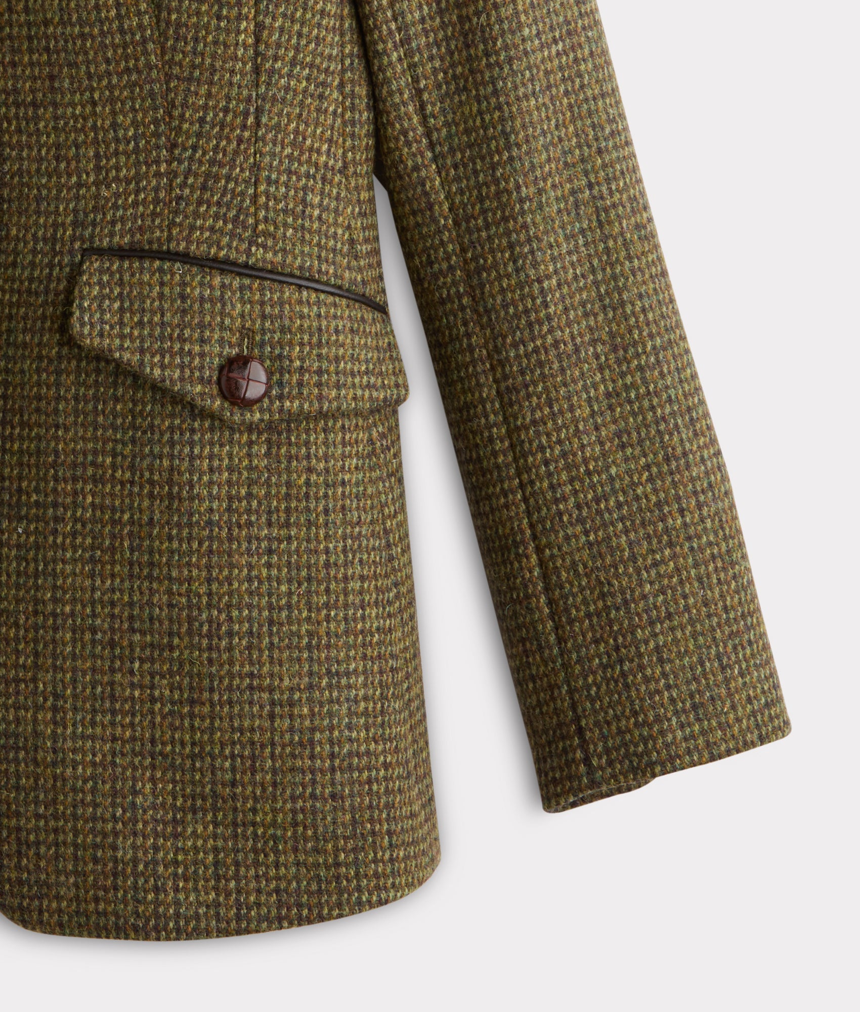 Kate Irish Tweed Blazer :: Olive - Image 5