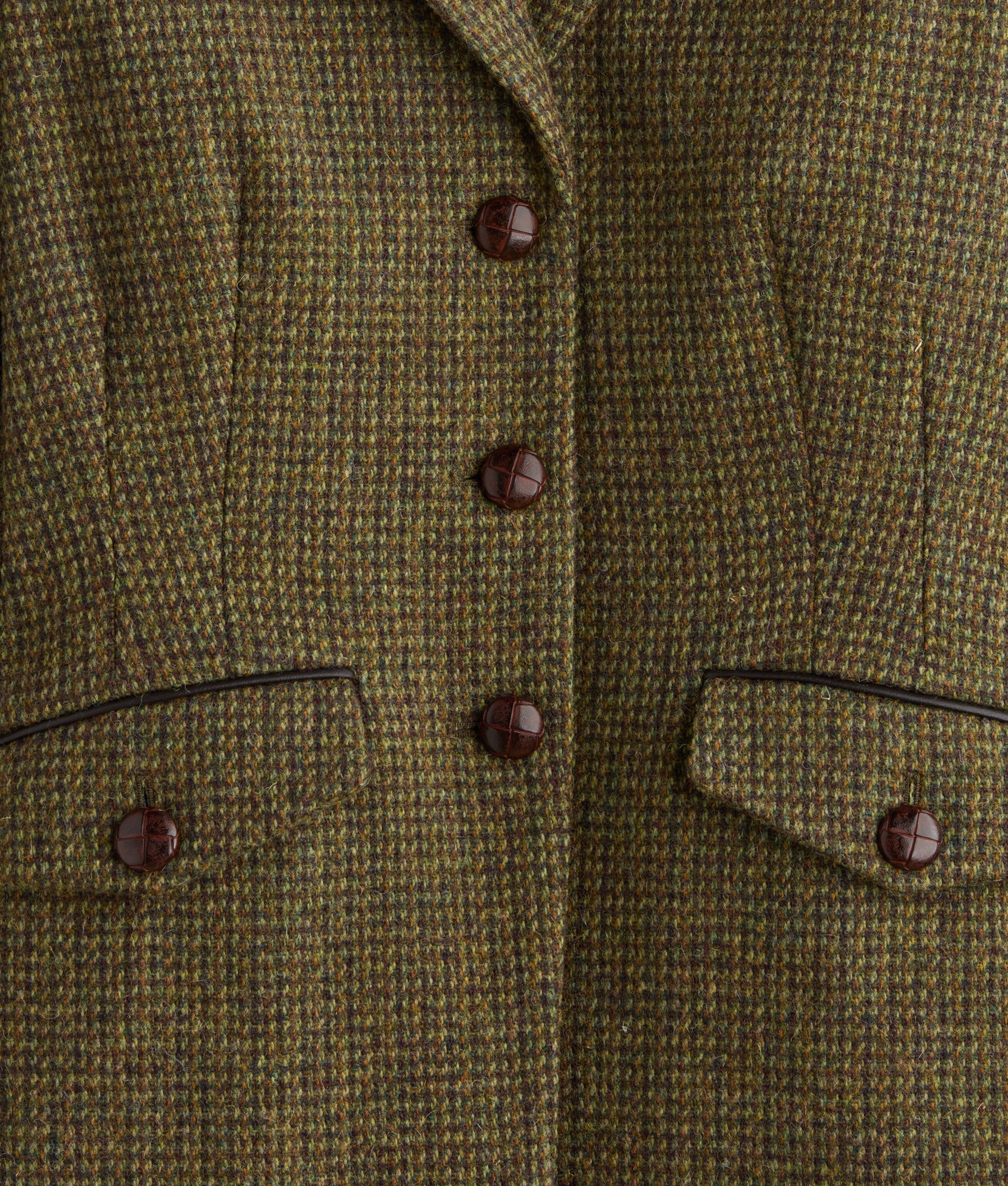 Kate Irish Tweed Blazer :: Olive - Image 7