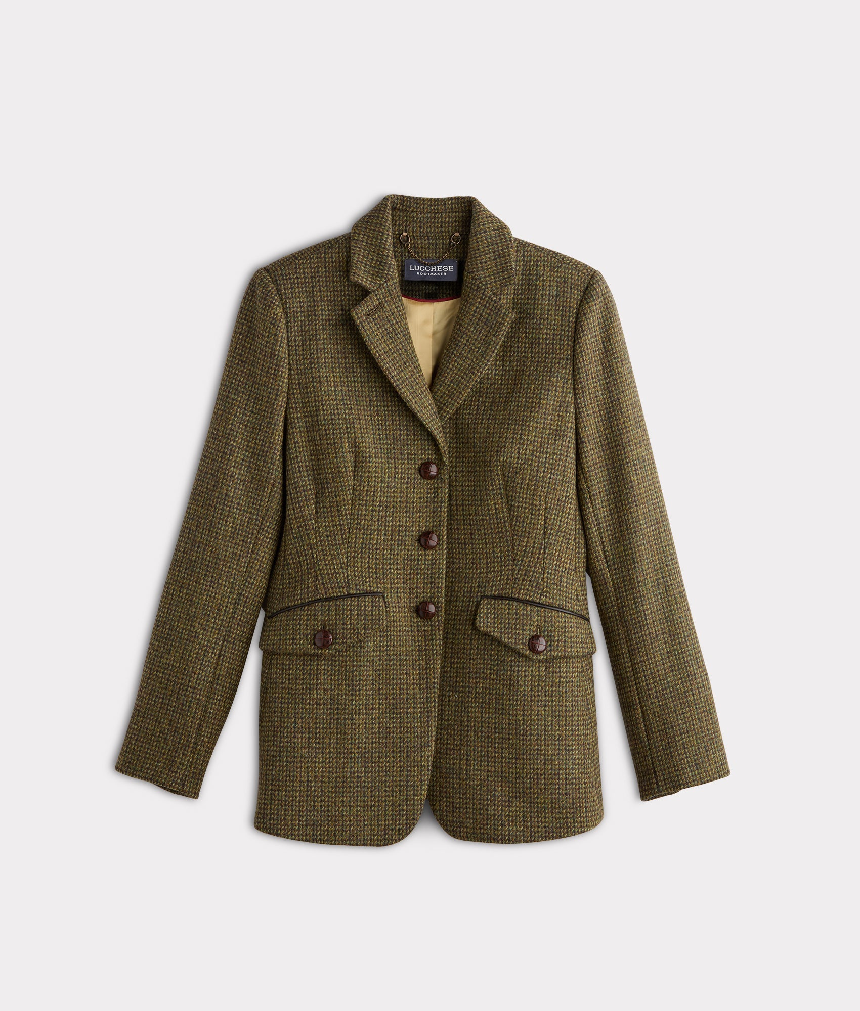Kate Irish Tweed Blazer :: Olive