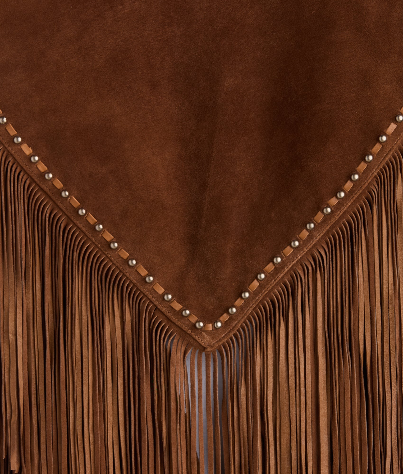 Sheila Beaded Fringe Cape :: Brown - Image 8