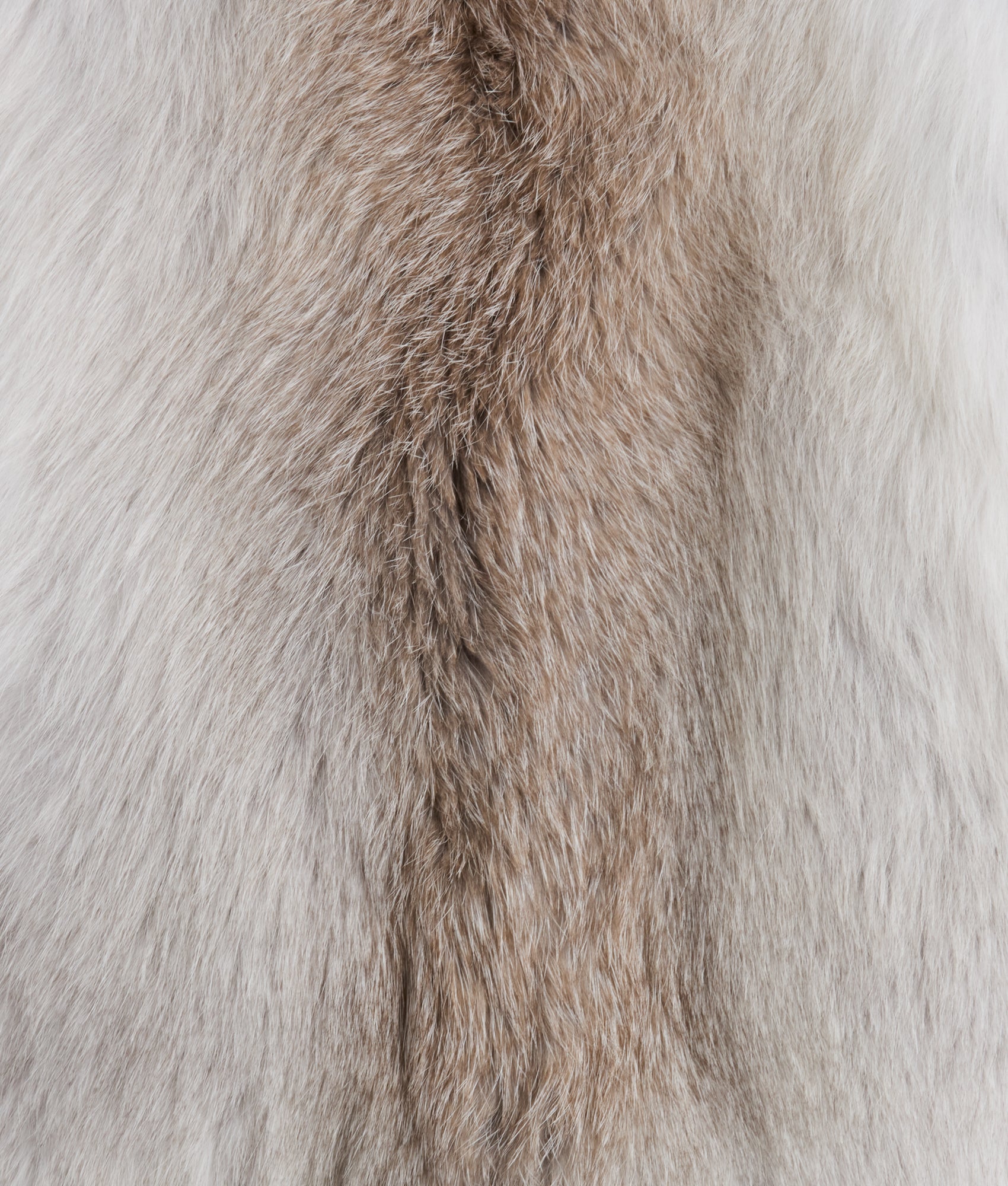 Francesca Feathered Fox Jacket :: White/Black - Image 12