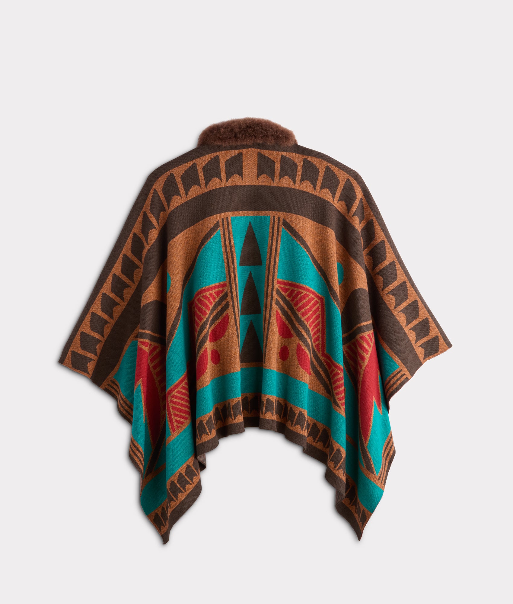 Alpaca Cape With Fur :: Multi - Image 3