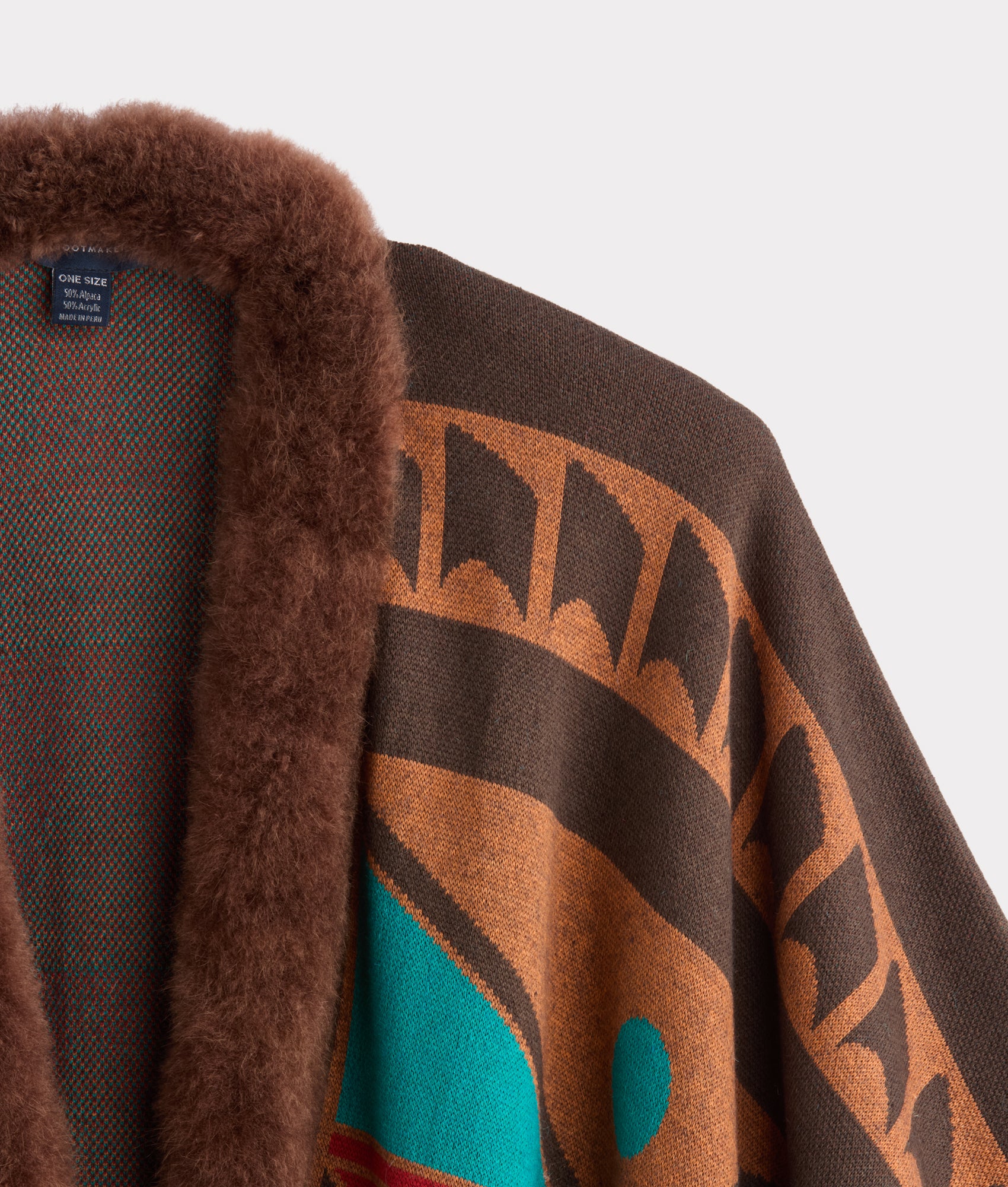Alpaca Cape With Fur :: Multi - Image 4